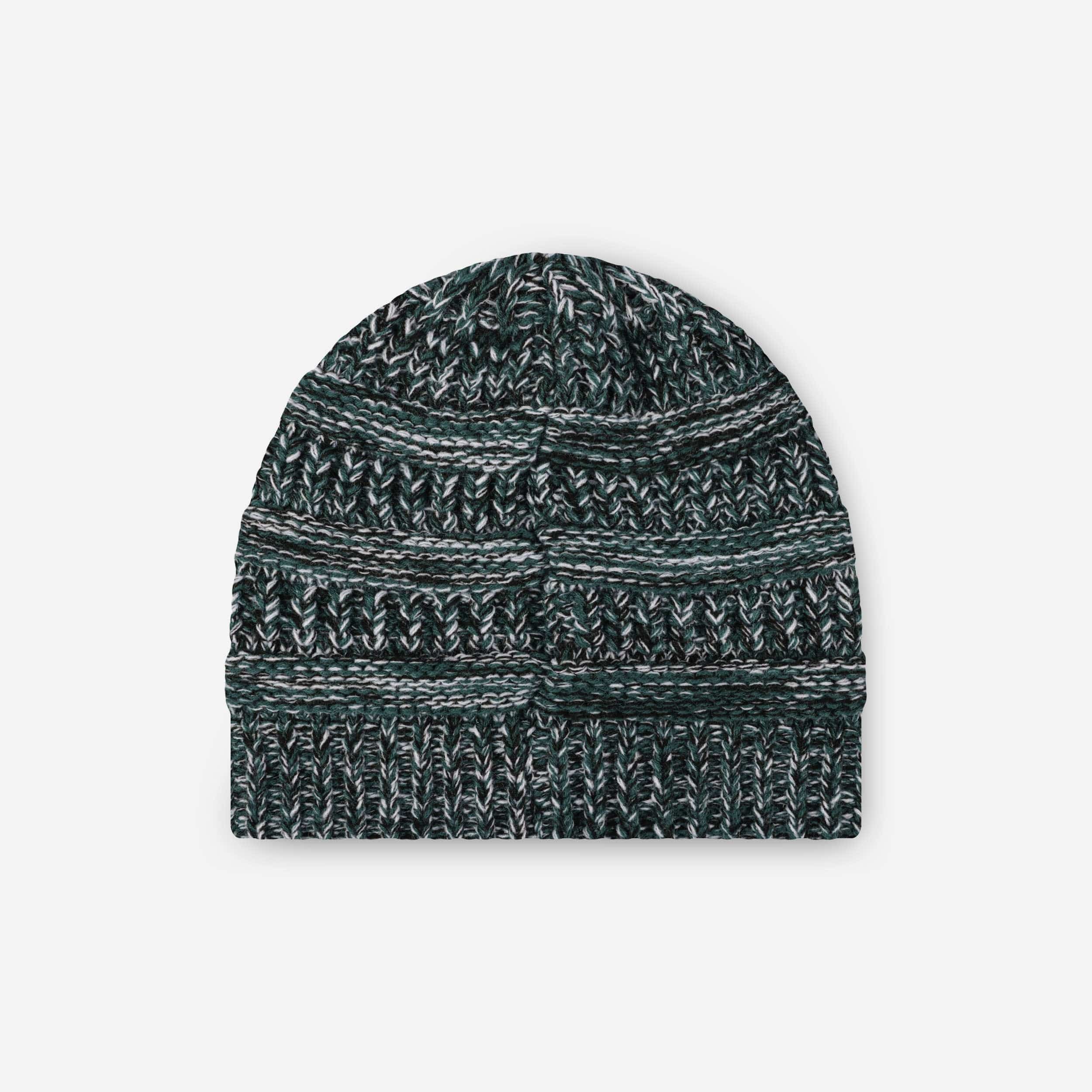 Philadelphia Eagles Womens Color Wave Ponytail Beanie - Image 2
