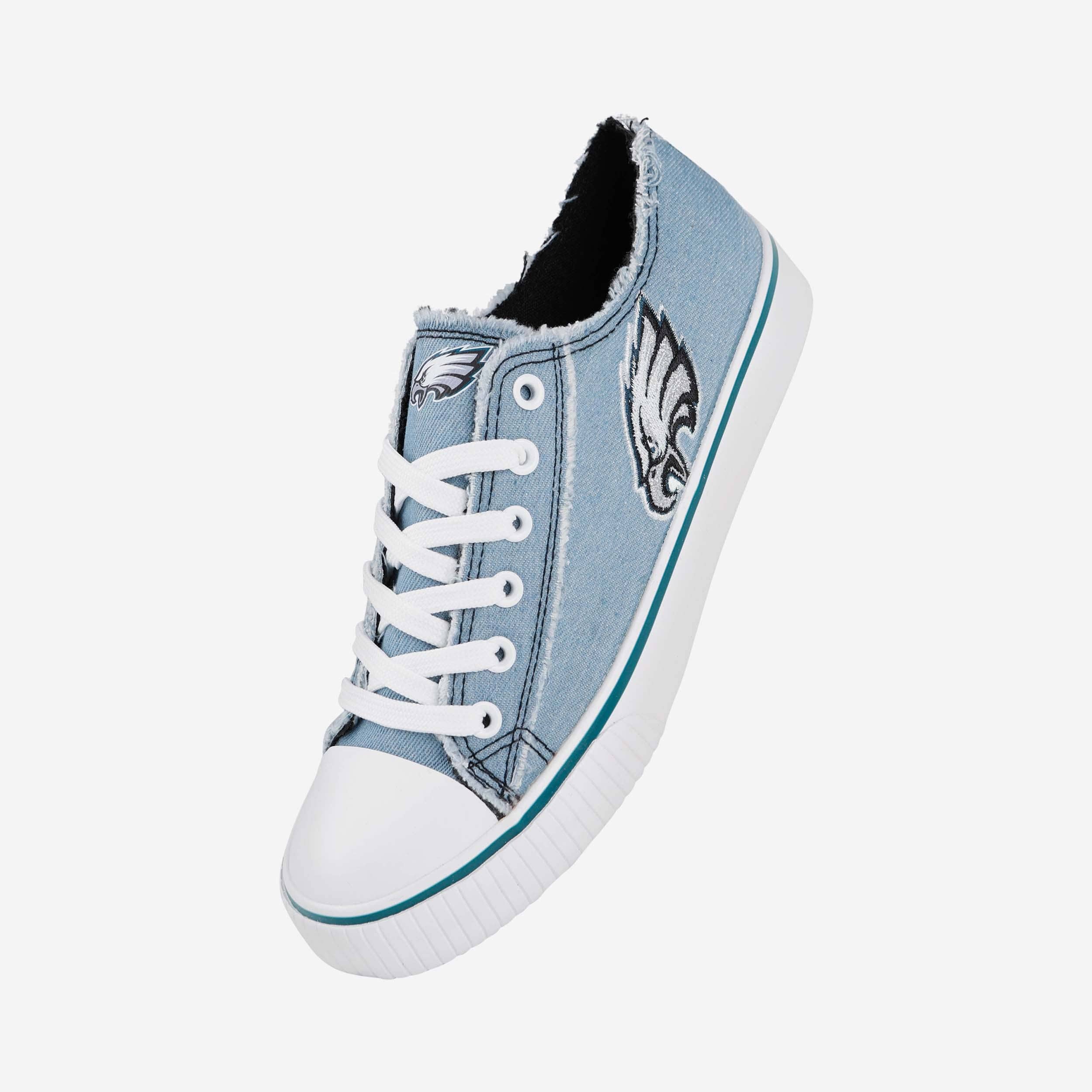 Philadelphia Eagles Womens Denim Low Top Canvas Shoe - Image 2