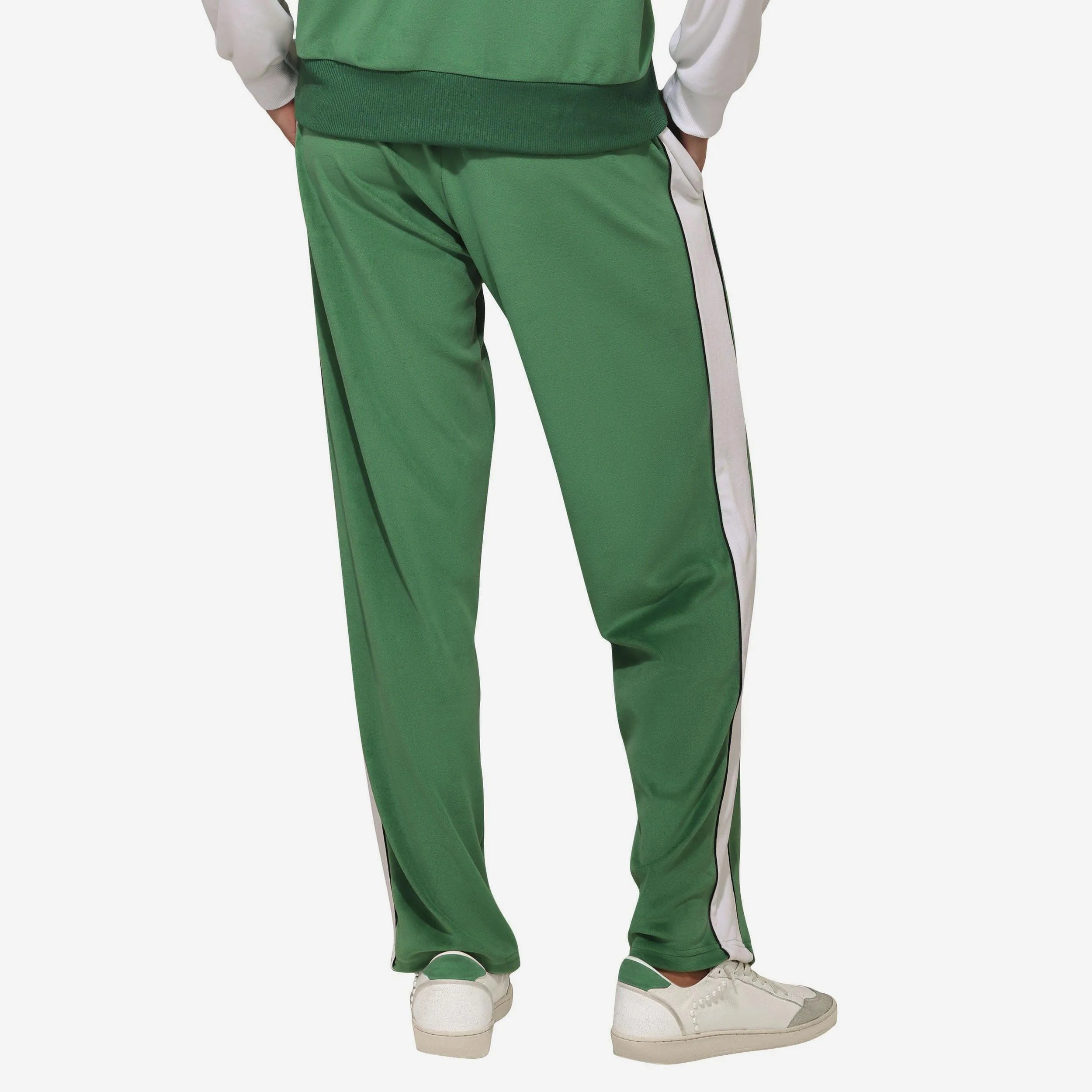 Philadelphia Eagles Womens Kelly Green Two Tone Velour Pants - Image 2