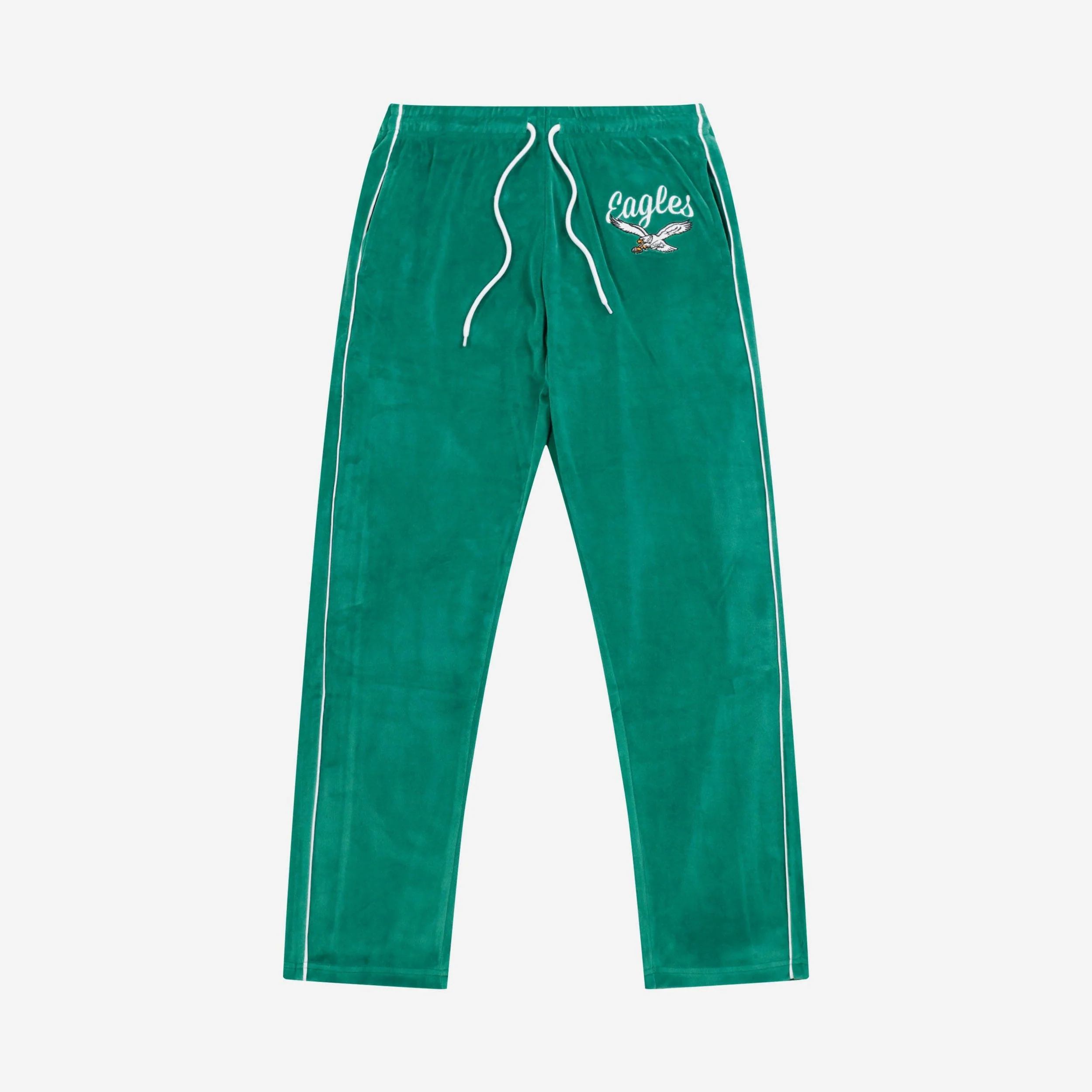 Philadelphia Eagles Womens Kelly Green Velour Pants - Image 4