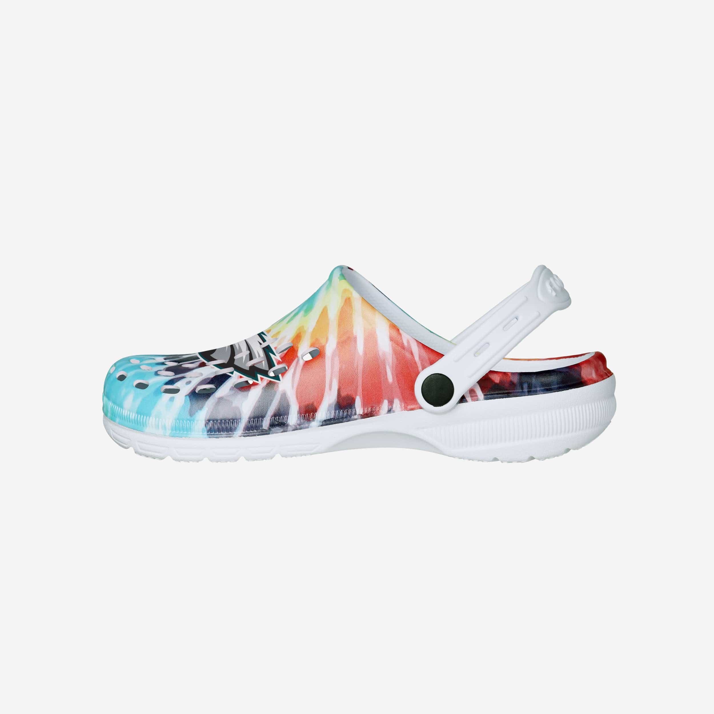 Philadelphia Eagles Womens Tie-Dye Clog With Strap