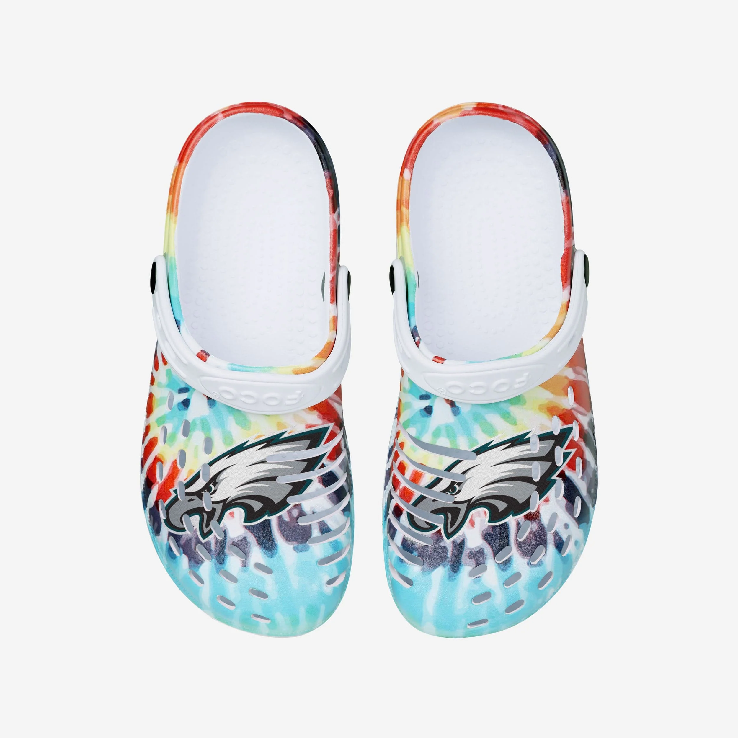 Philadelphia Eagles Womens Tie-Dye Clog With Strap - Image 4