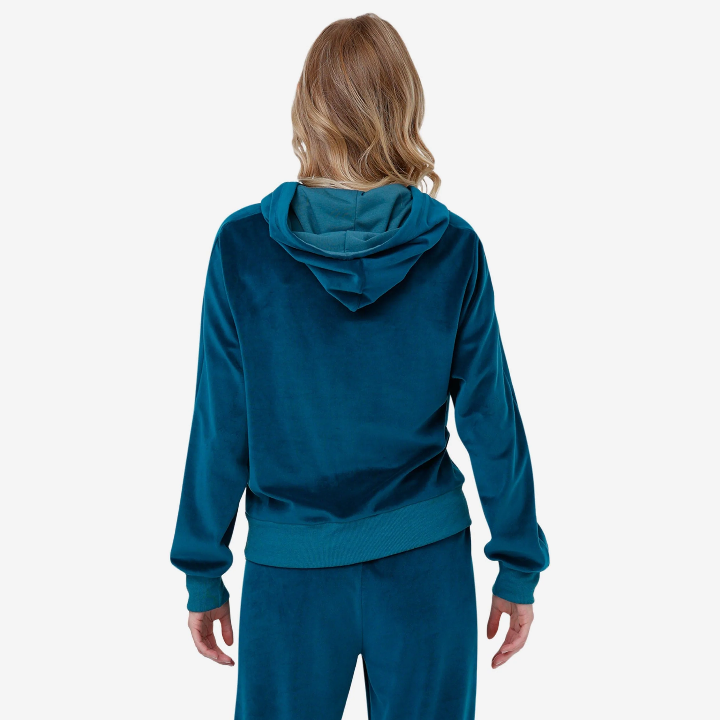 Philadelphia Eagles Womens Velour Zip Up Top - Image 2