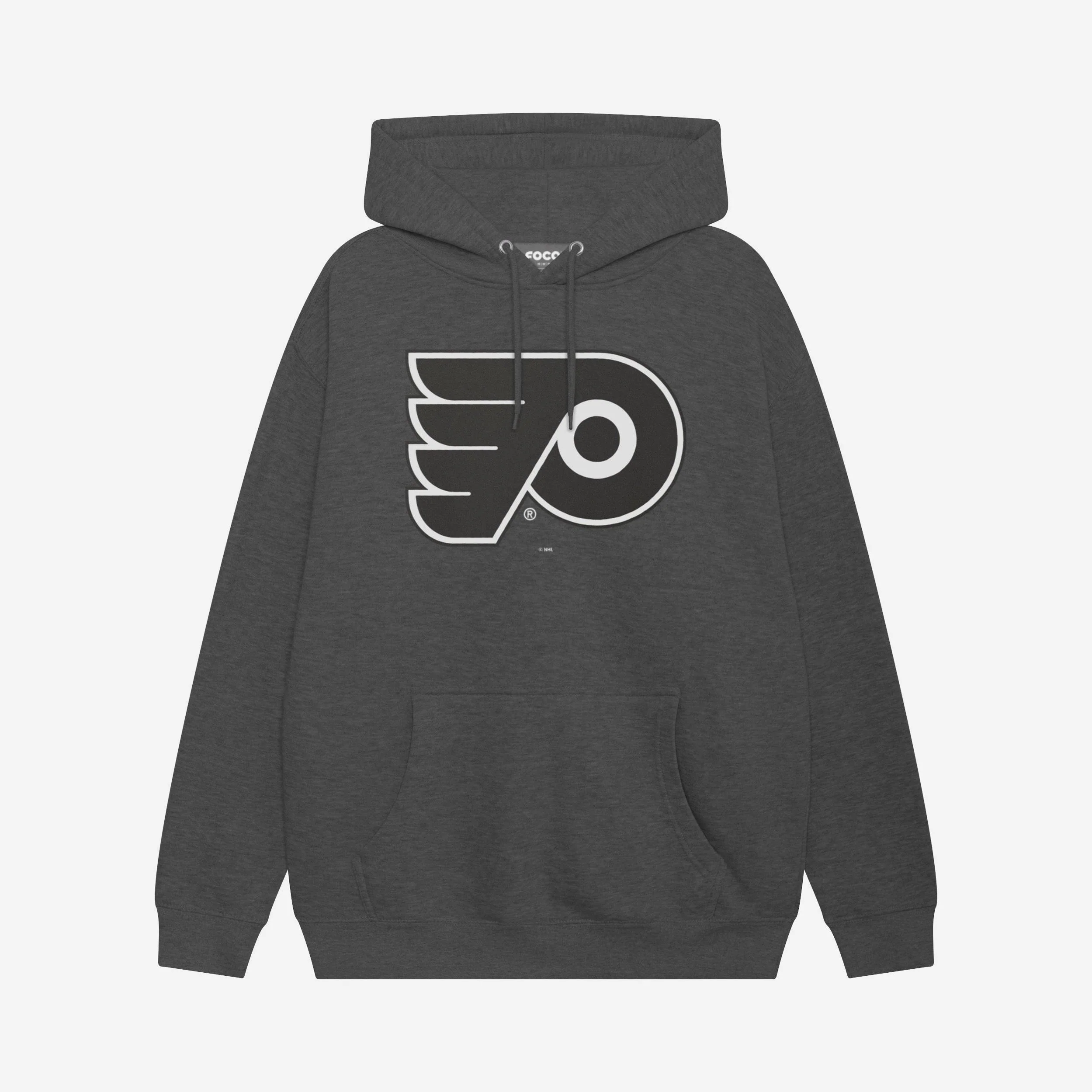 Philadelphia Flyers Black & White Primary Logo Hoodie
