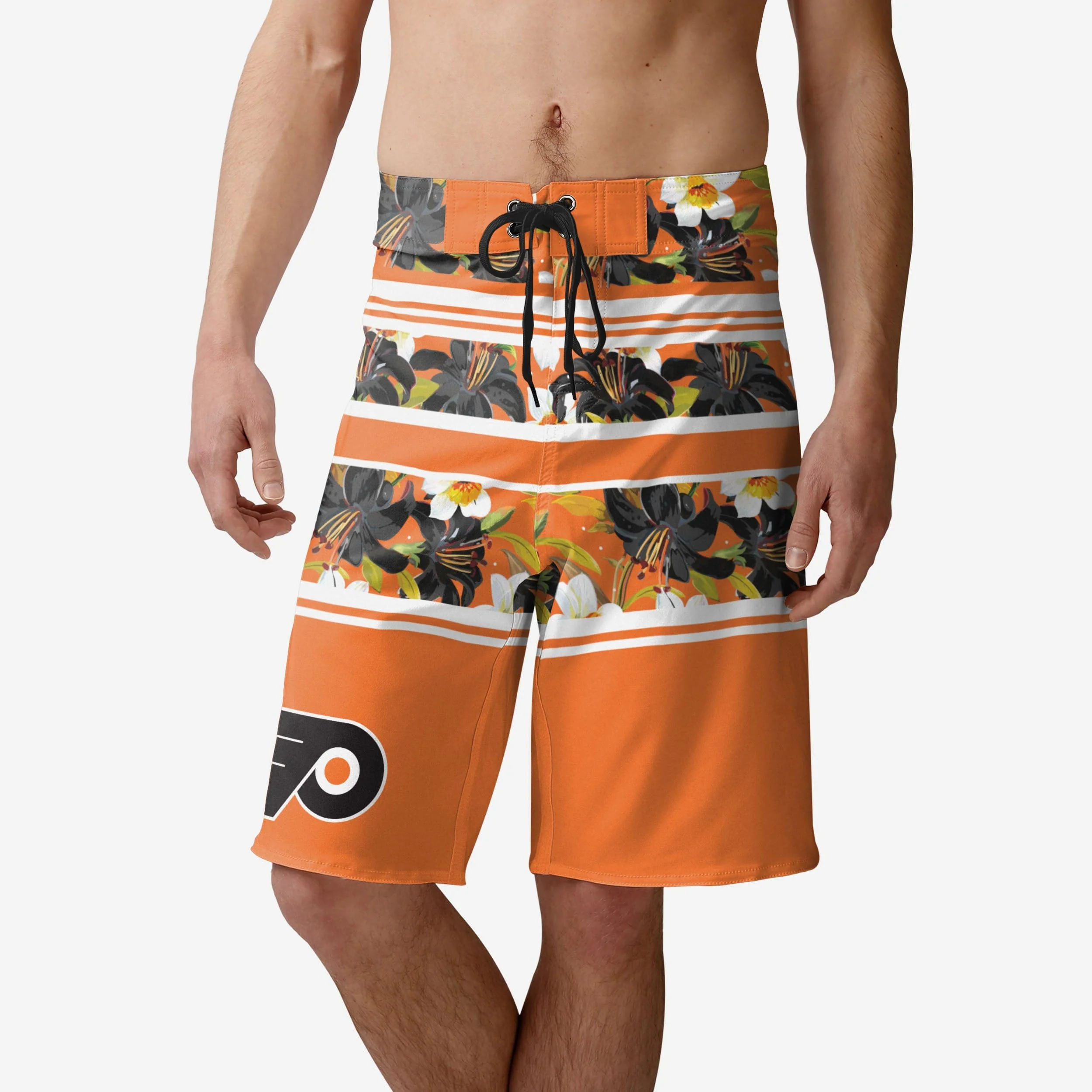 Philadelphia Flyers Floral Stripe Boardshorts