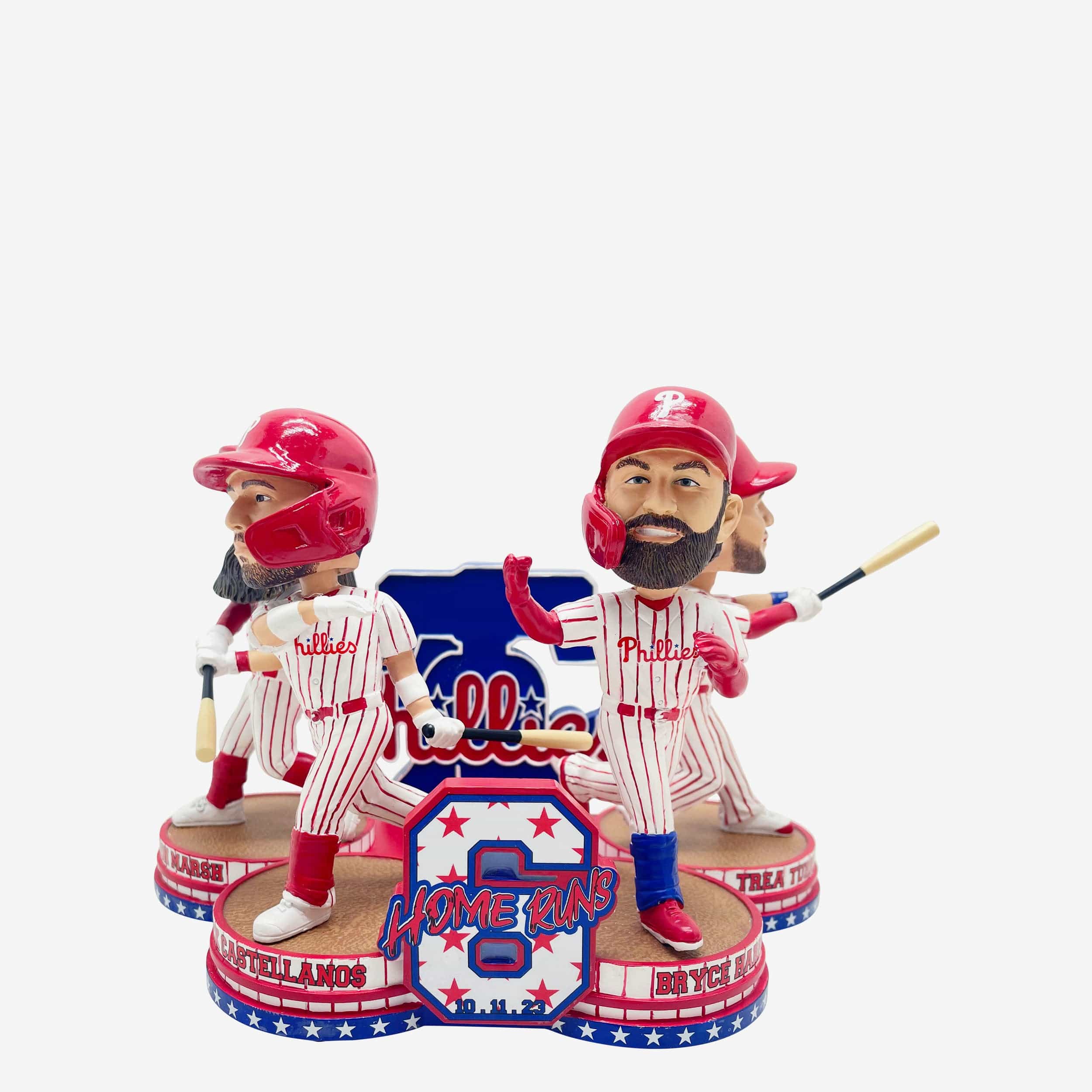 Philadelphia Phillies 2023 NLDS Game 3 Home Run Mini Bobblehead Scene