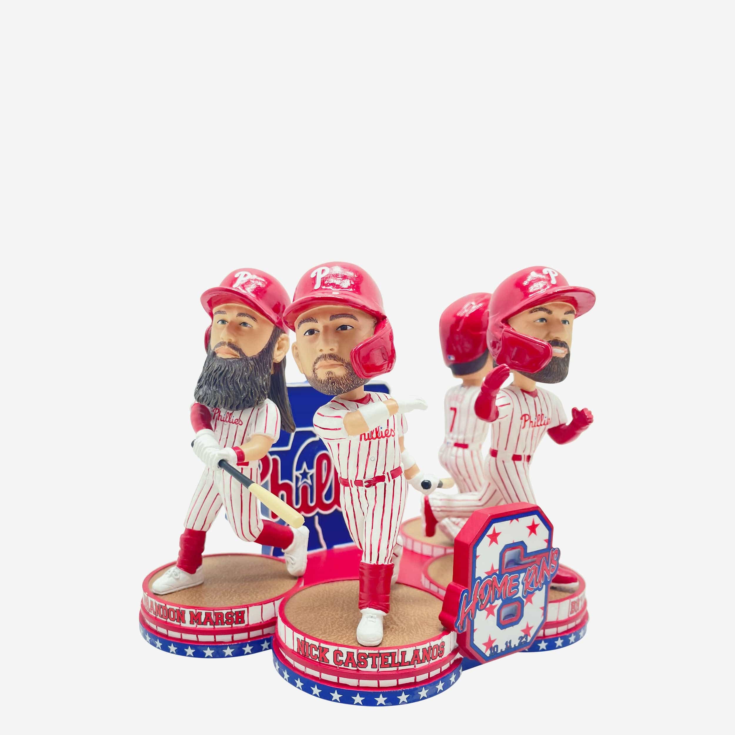 Philadelphia Phillies 2023 NLDS Game 3 Home Run Mini Bobblehead Scene - Image 2