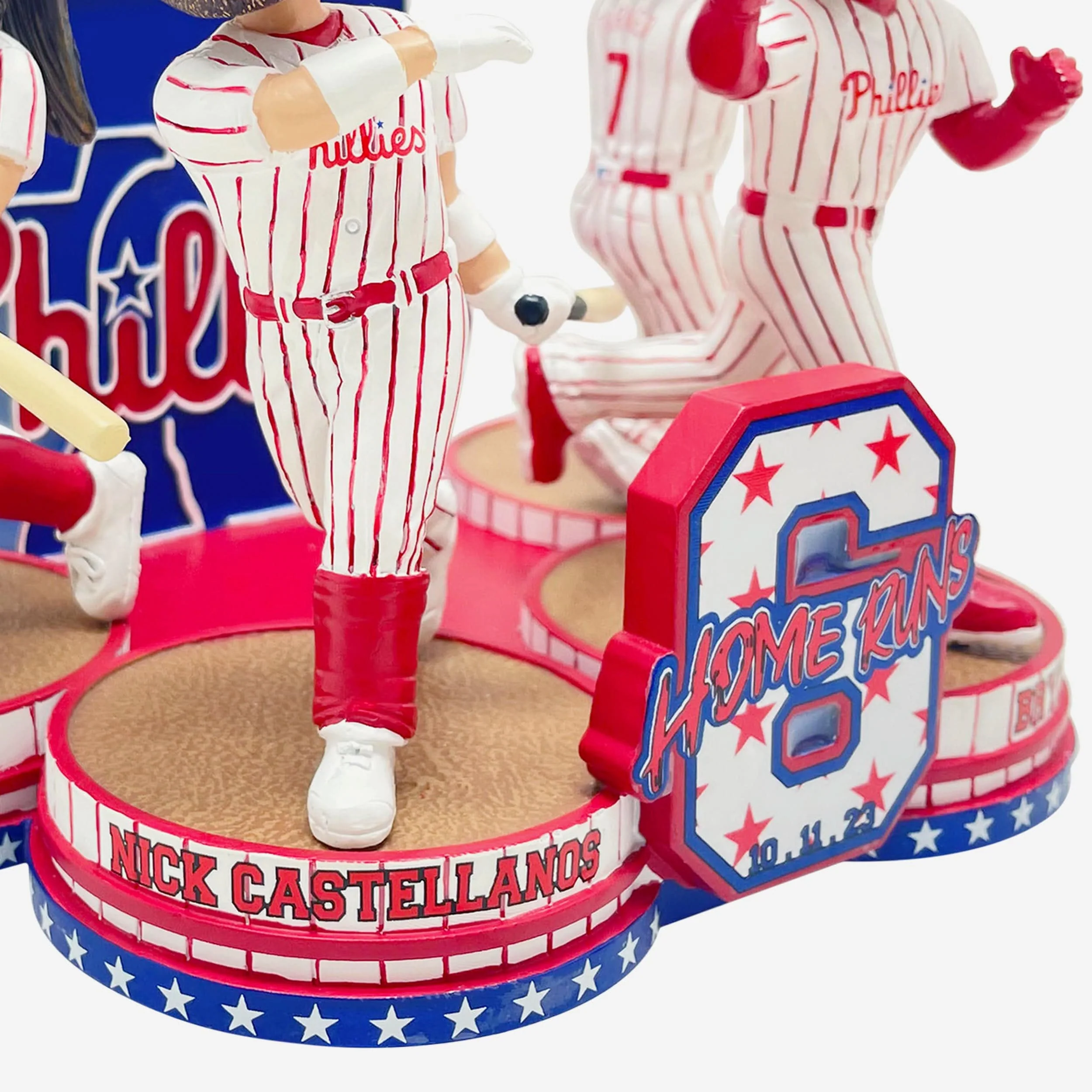 Philadelphia Phillies 2023 NLDS Game 3 Home Run Mini Bobblehead Scene - Image 4