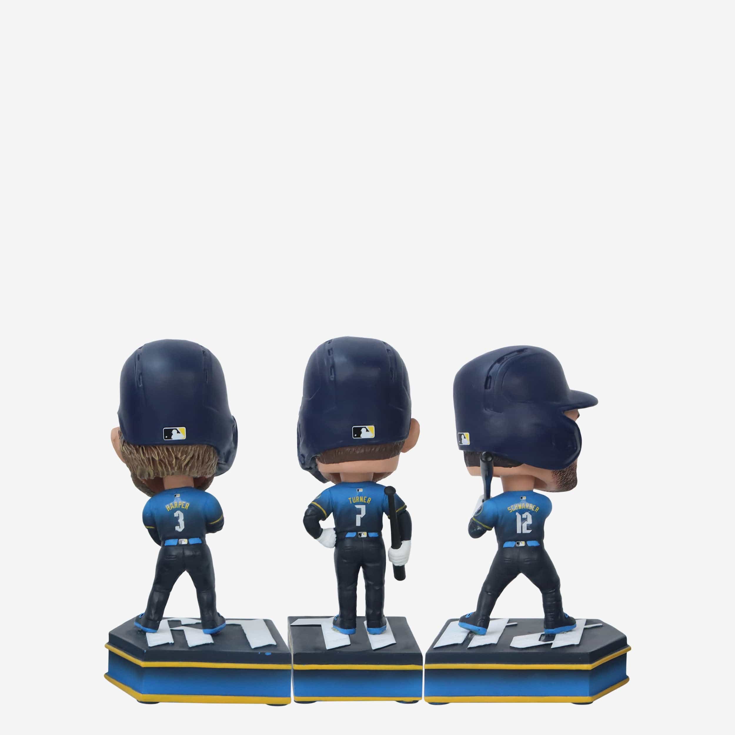Philadelphia Phillies 2024 City Connect Connecting Base 3 Pack Mini Bighead Bobblehead Set - Image 6