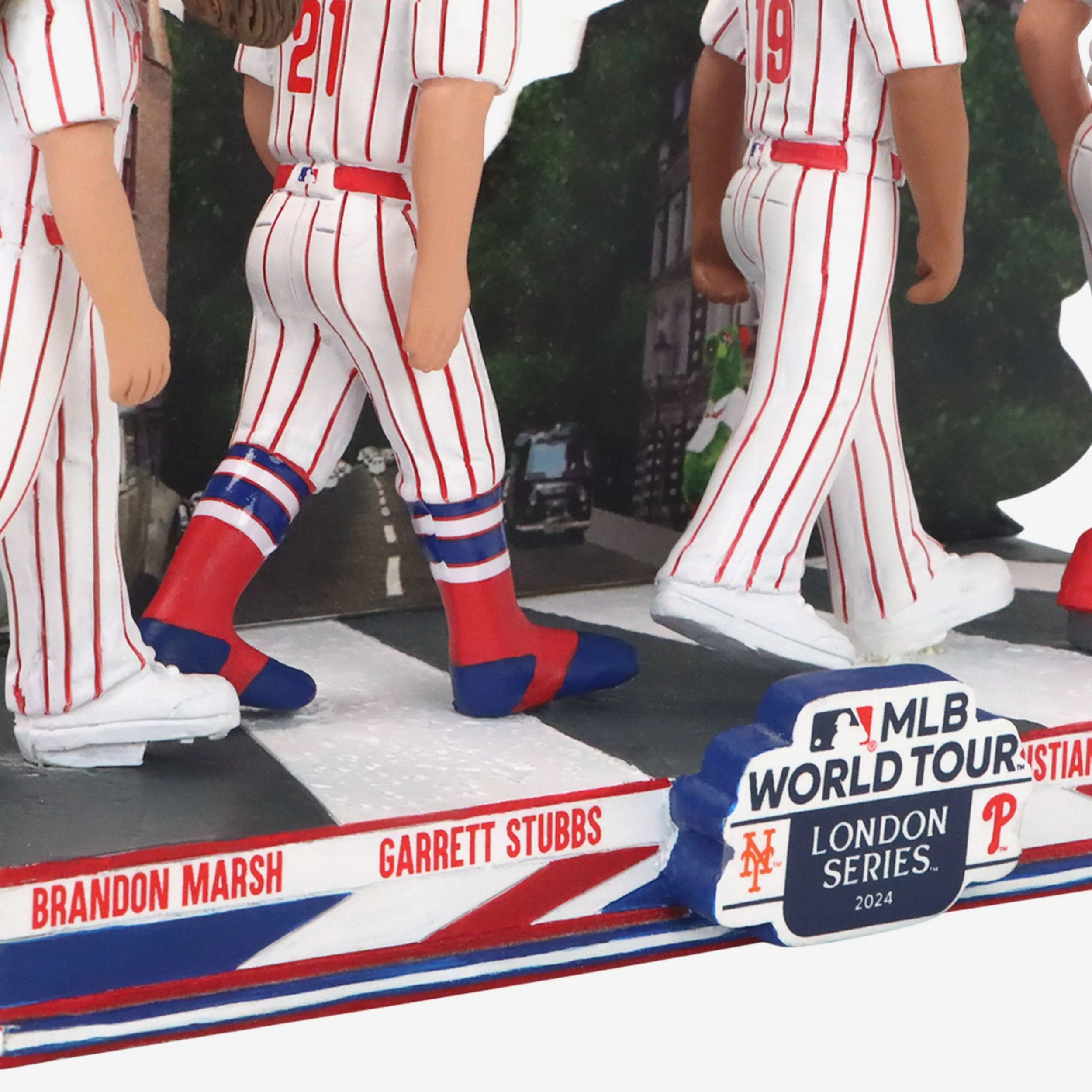 Philadelphia Phillies 2024 MLB London Series Abbey Road Mini Bobblehead Scene - Image 6