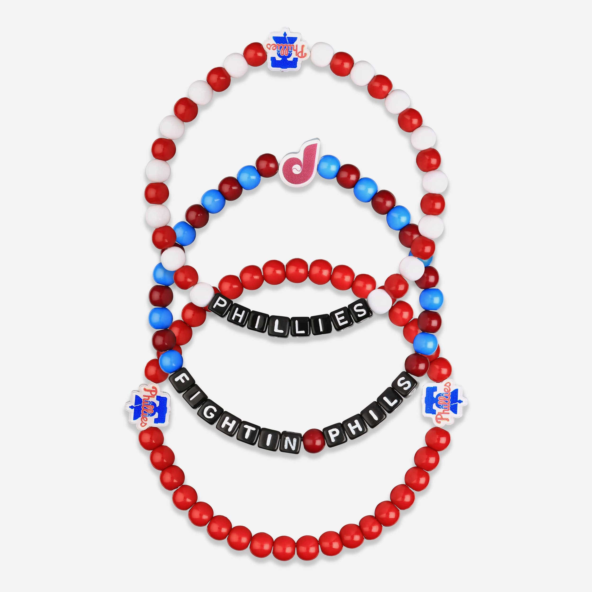 Philadelphia Phillies 3 Pack Beaded Friendship Bracelet