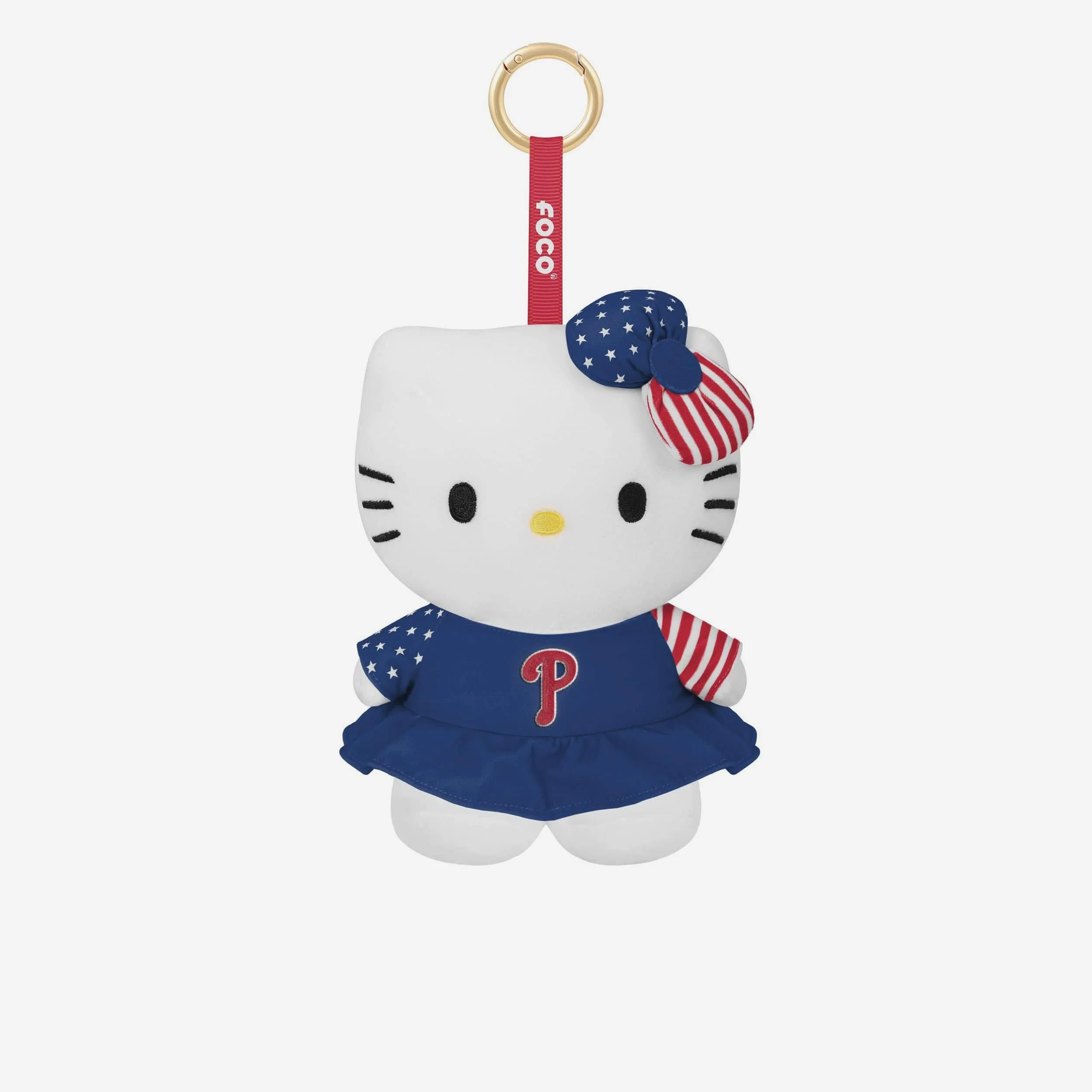 Philadelphia Phillies Americana Plush Hello Kitty® Bag Charm Keychain