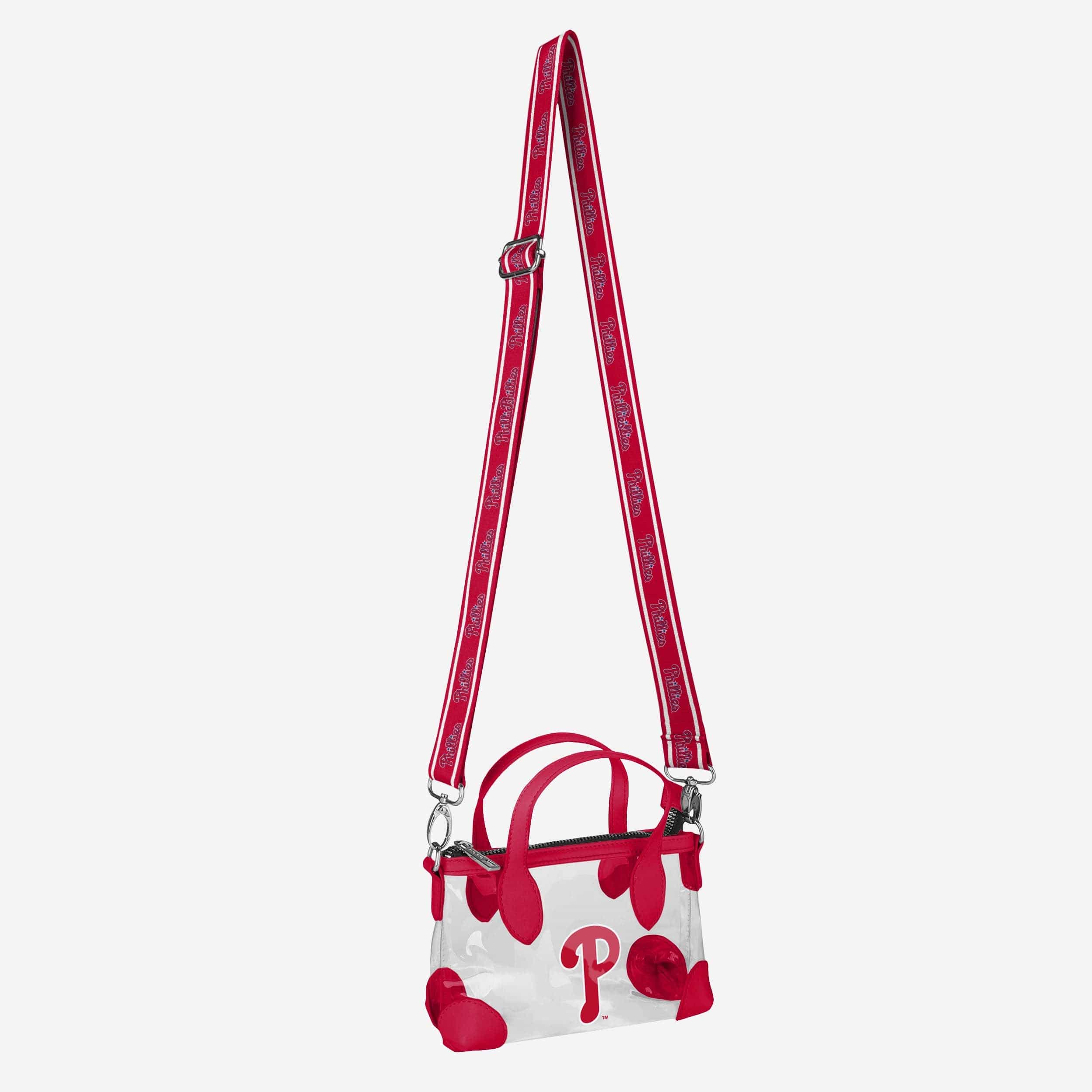 Philadelphia Phillies Big Logo Clear Crossbody Mini Purse - Image 3