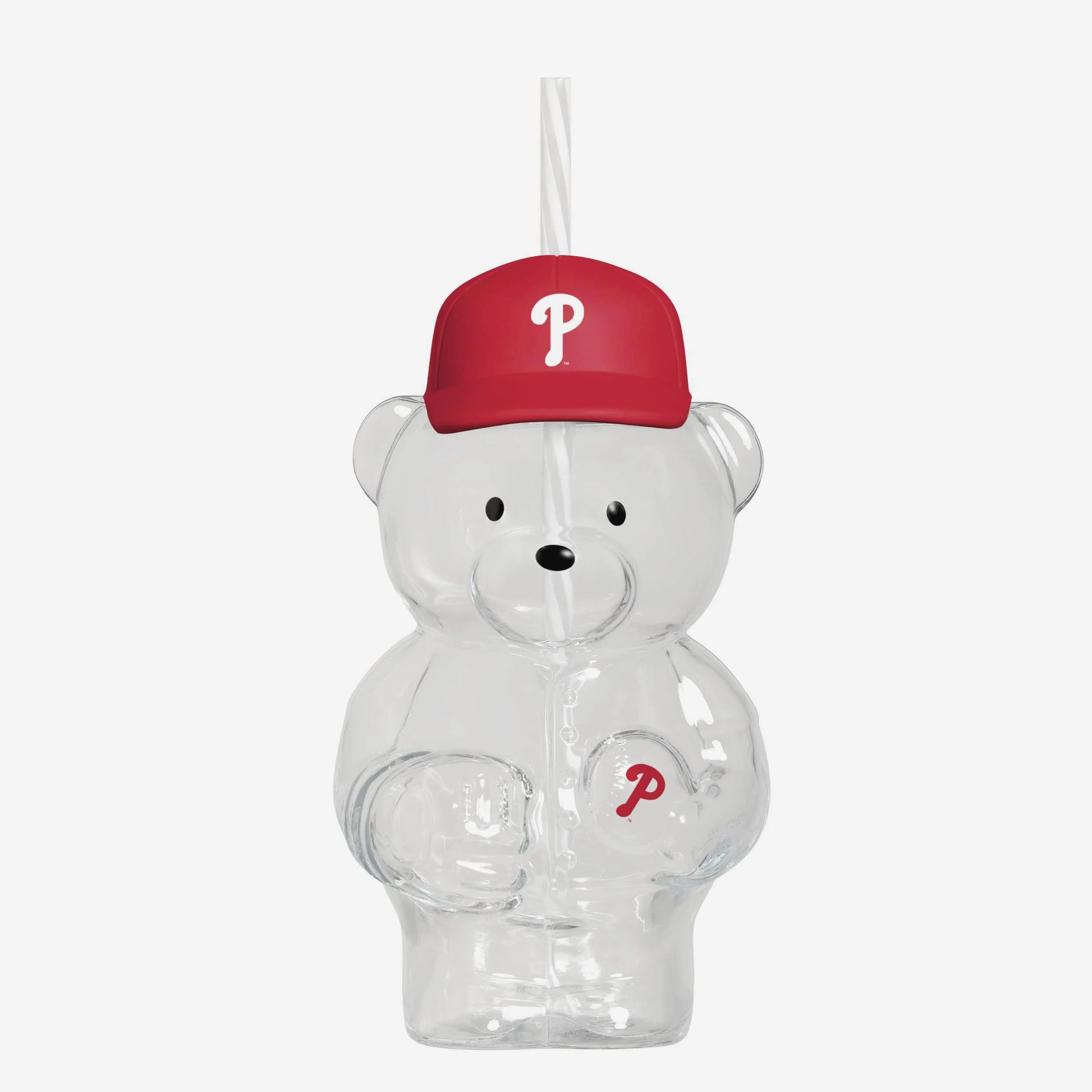 Philadelphia Phillies Glass Bear Tumbler