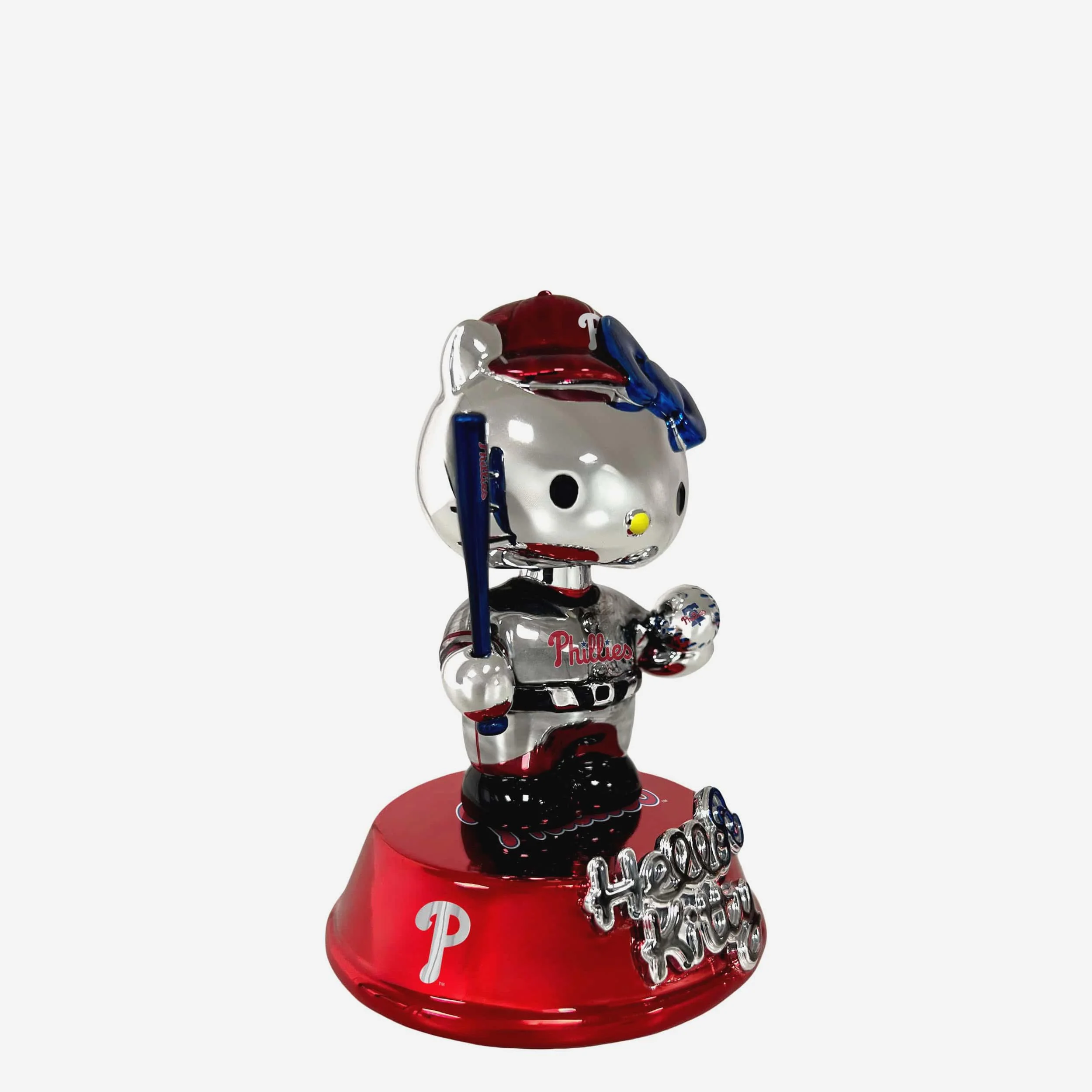 Philadelphia Phillies Hello Kitty® Electroplated Edition Mini Bobblehead - Image 4