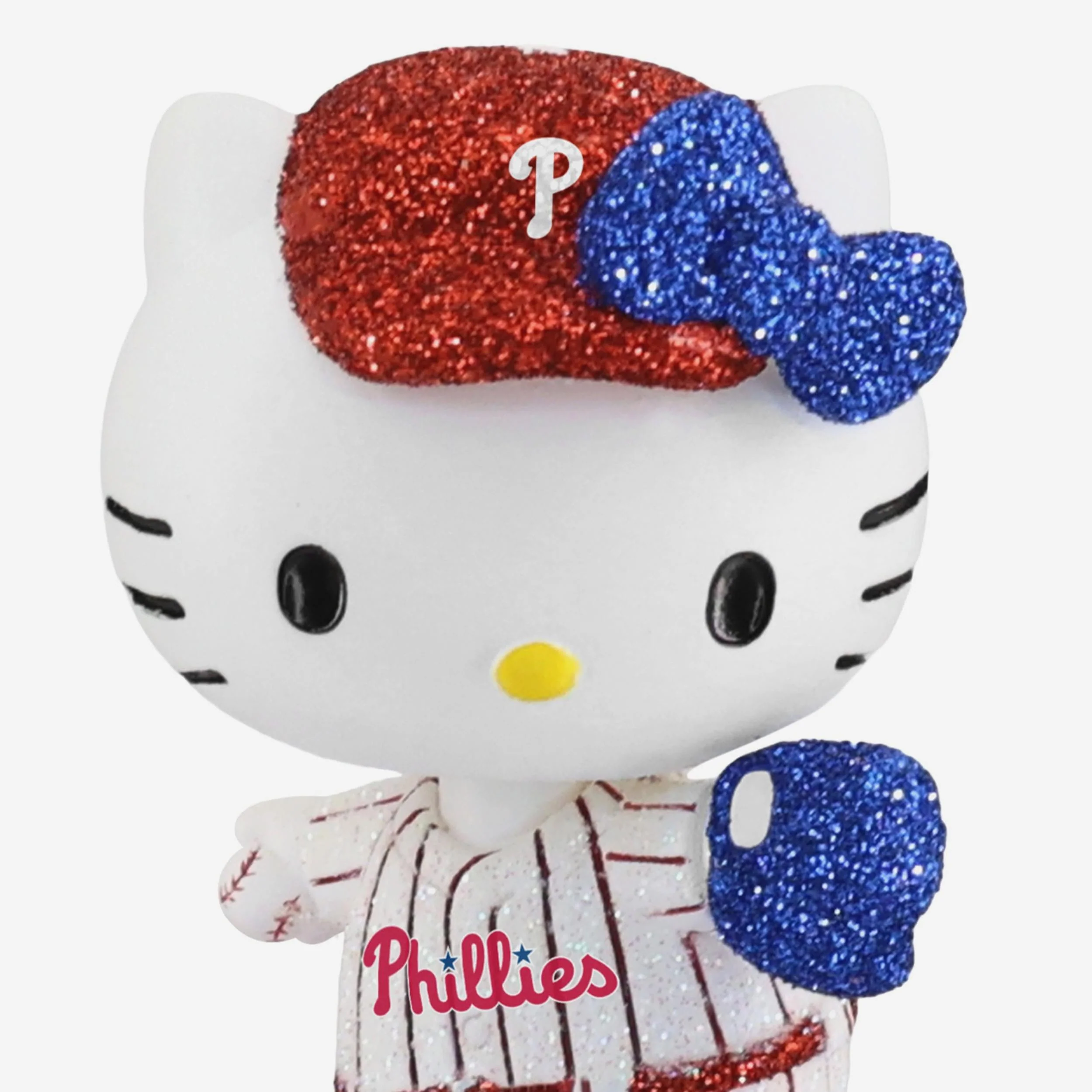 Philadelphia Phillies Hello Kitty® Glitter Mini Bobblehead - Image 2