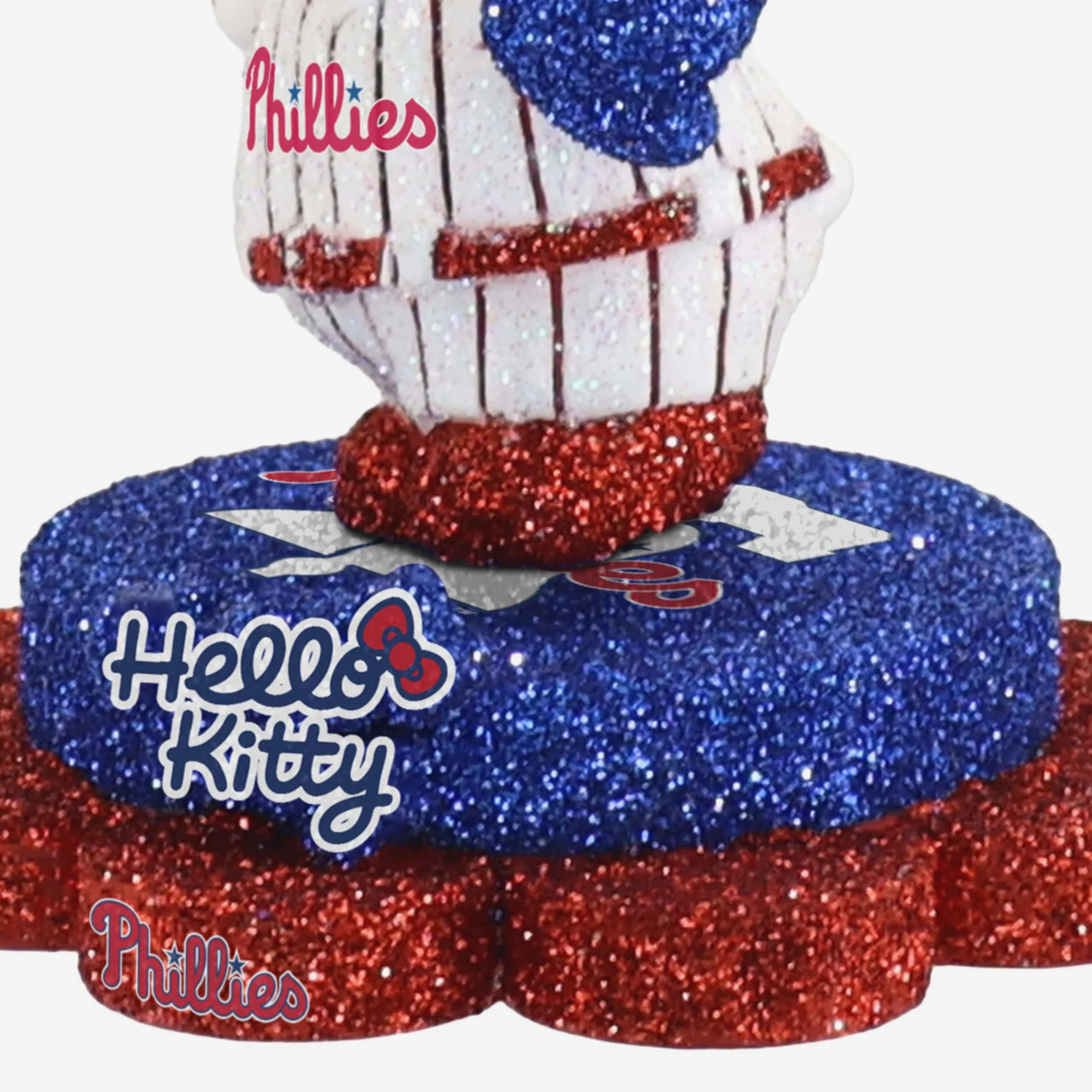 Philadelphia Phillies Hello Kitty® Glitter Mini Bobblehead - Image 3
