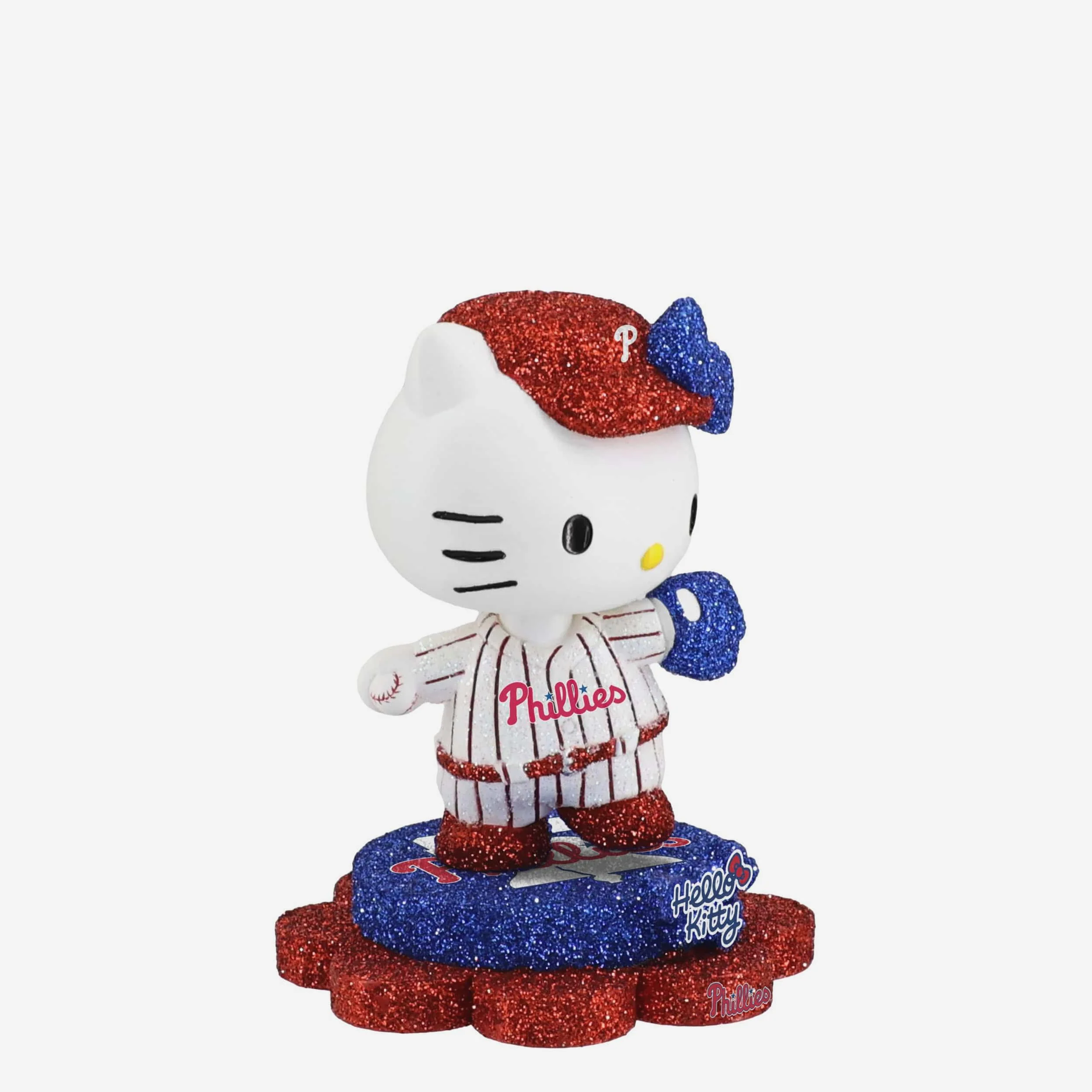 Philadelphia Phillies Hello Kitty® Glitter Mini Bobblehead - Image 4