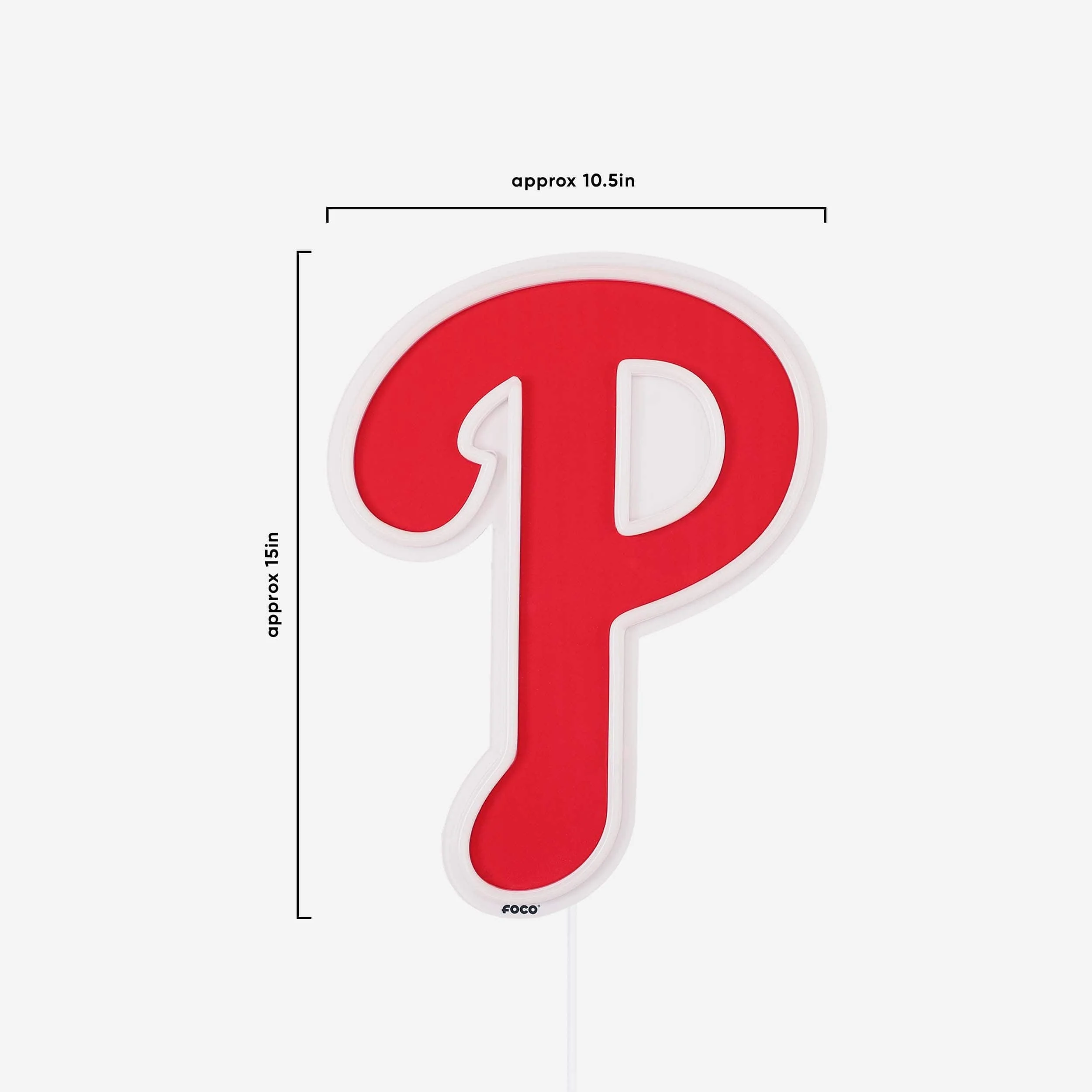 Philadelphia Phillies LED Neon Light Up Team Logo Sign - Image 4