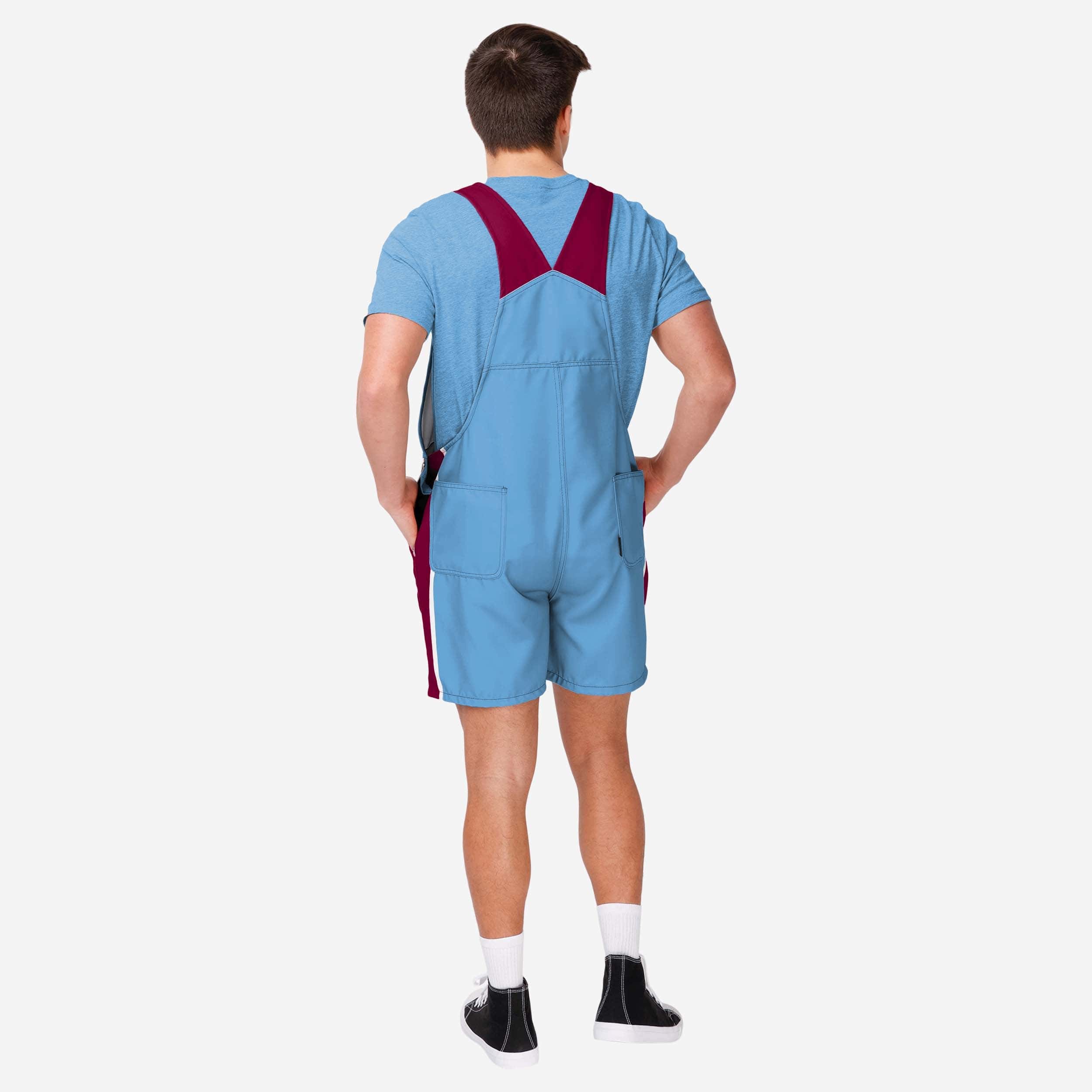 Philadelphia Phillies Mens Team Stripe Bib Shortalls - Image 2
