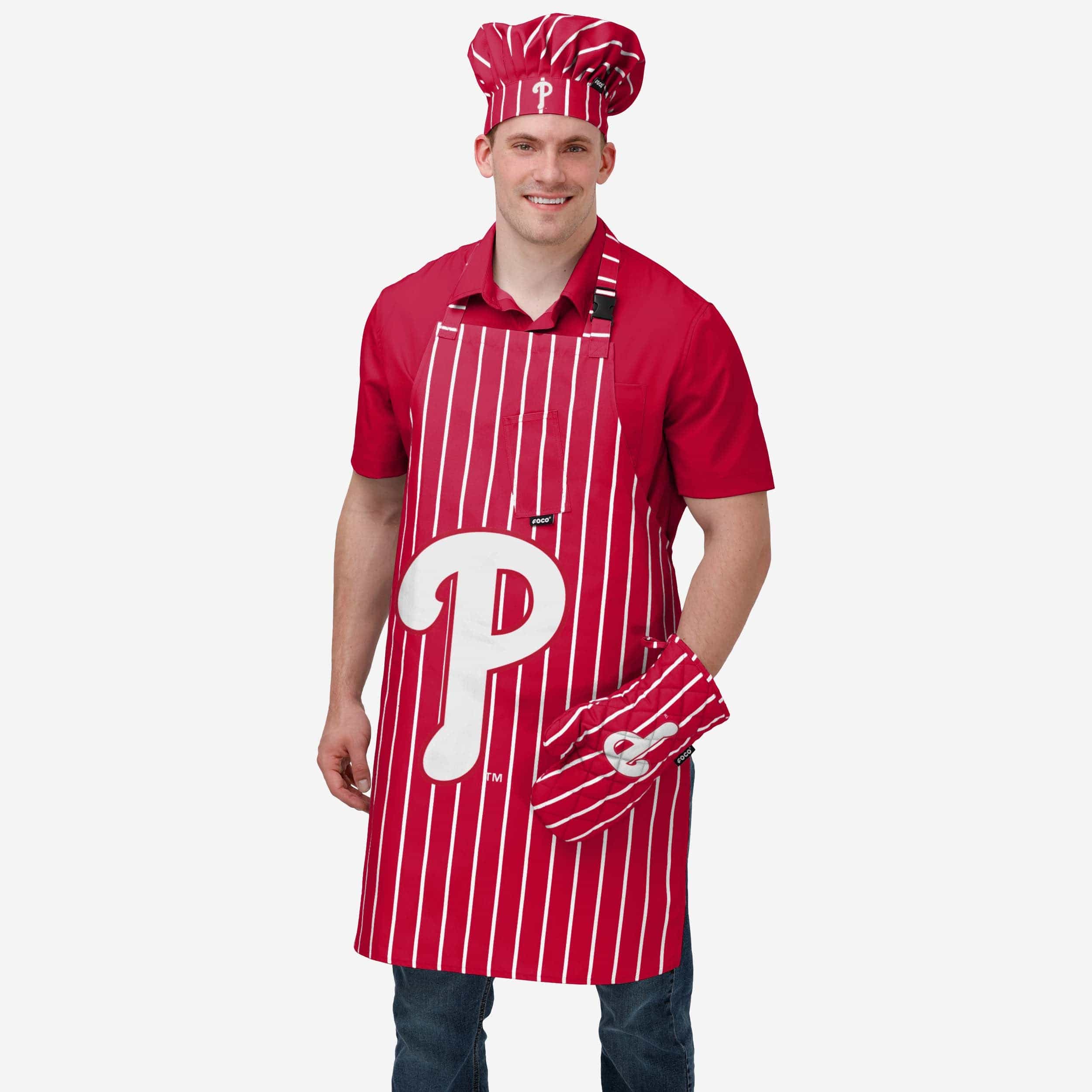 Philadelphia Phillies Pinstripe Chef Set - Image 2
