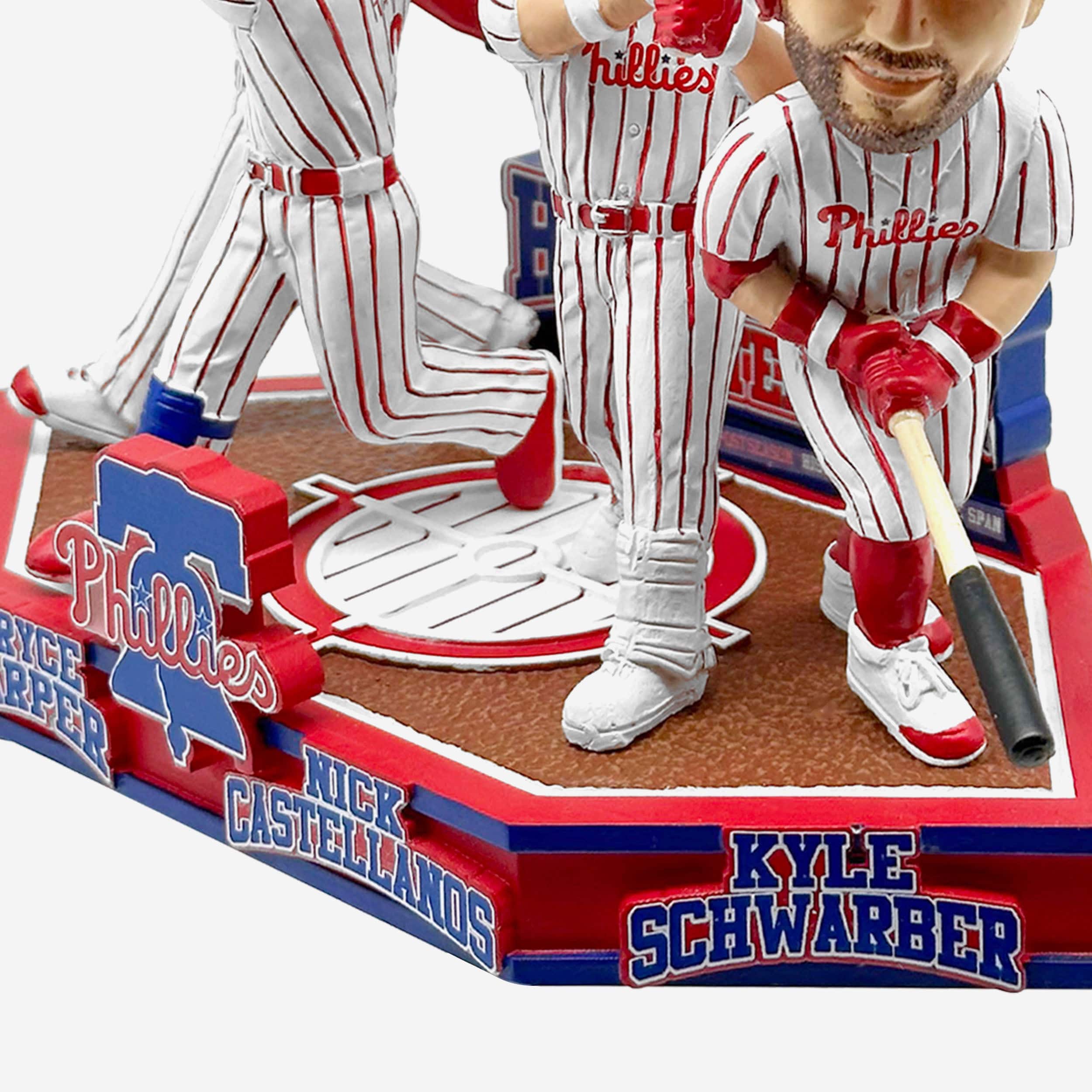 Philadelphia Phillies Postseason Home Runs in Five Game Span Record Mini Bobblehead Scene - Image 3