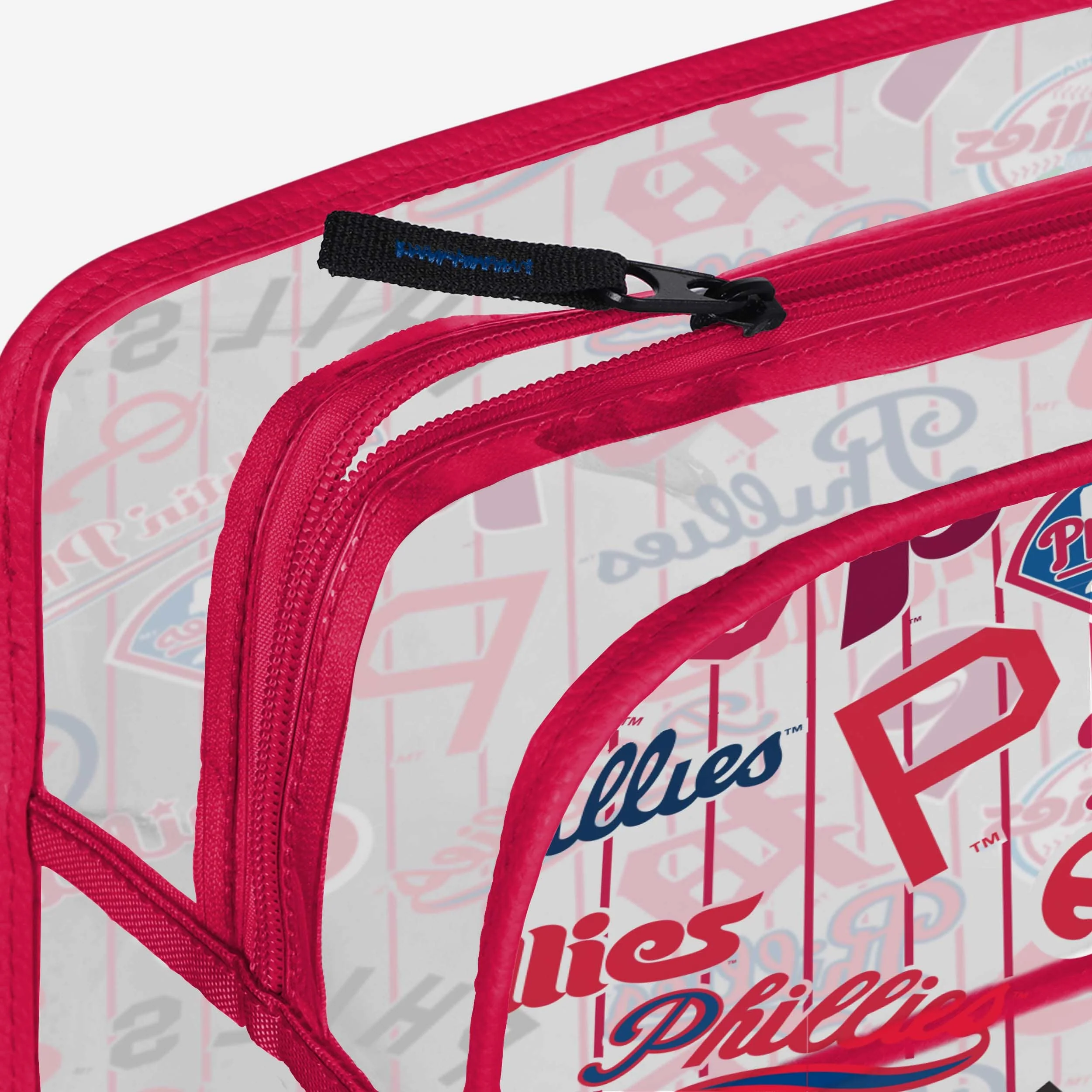 Philadelphia Phillies Repeat Retro Print Clear Cosmetic Bag - Image 4
