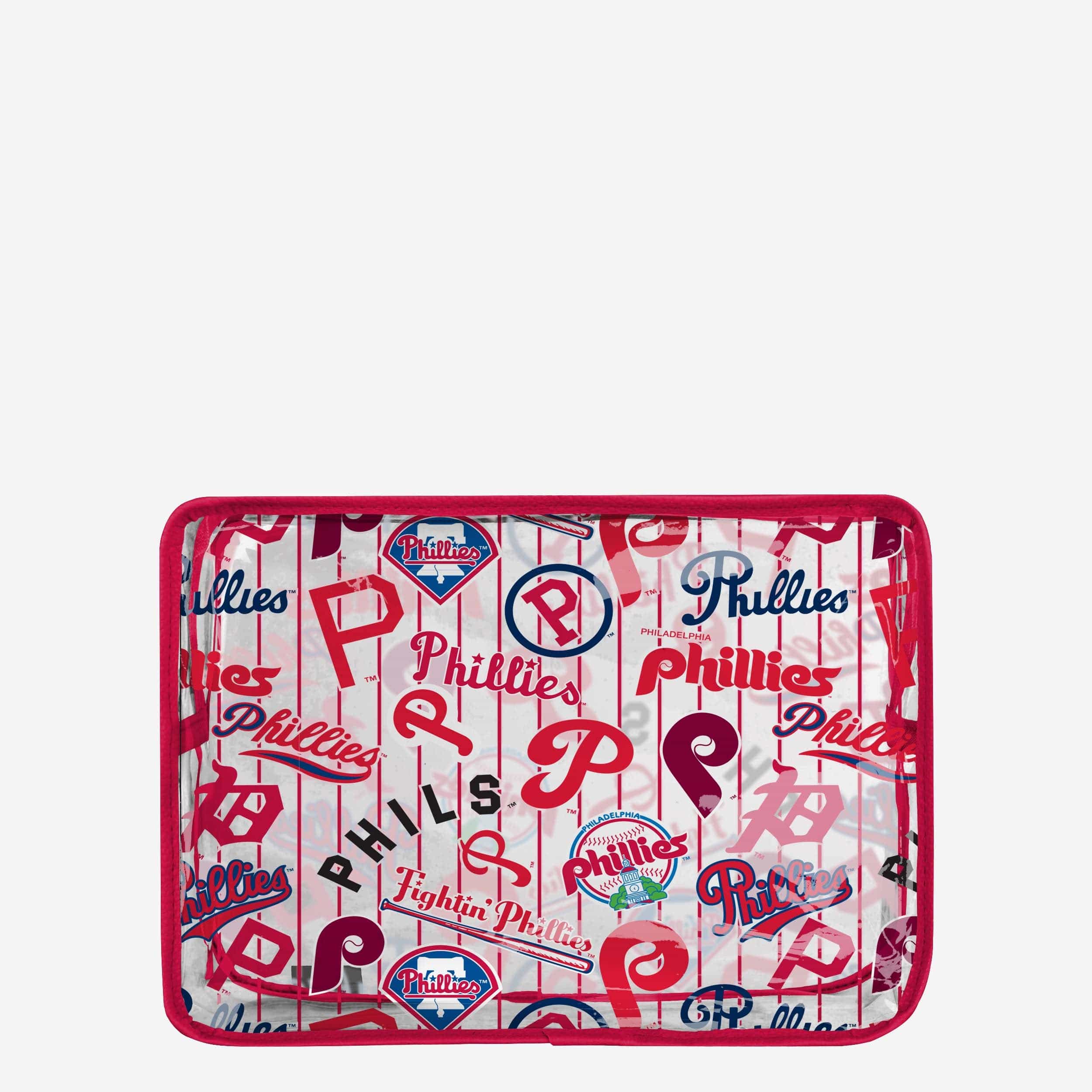 Philadelphia Phillies Repeat Retro Print Clear Cosmetic Bag - Image 5