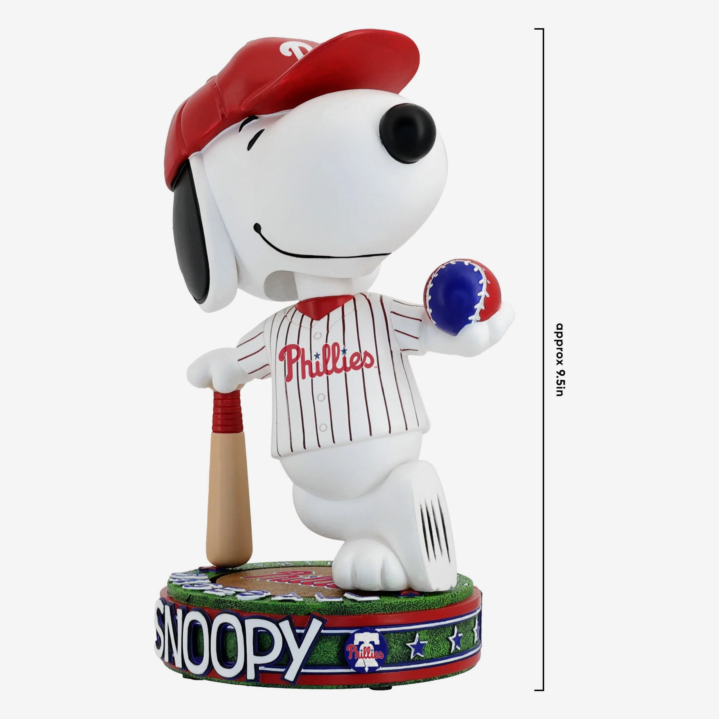 Philadelphia Phillies Snoopy Peanuts Batter Up Bighead Bobblehead - Image 4