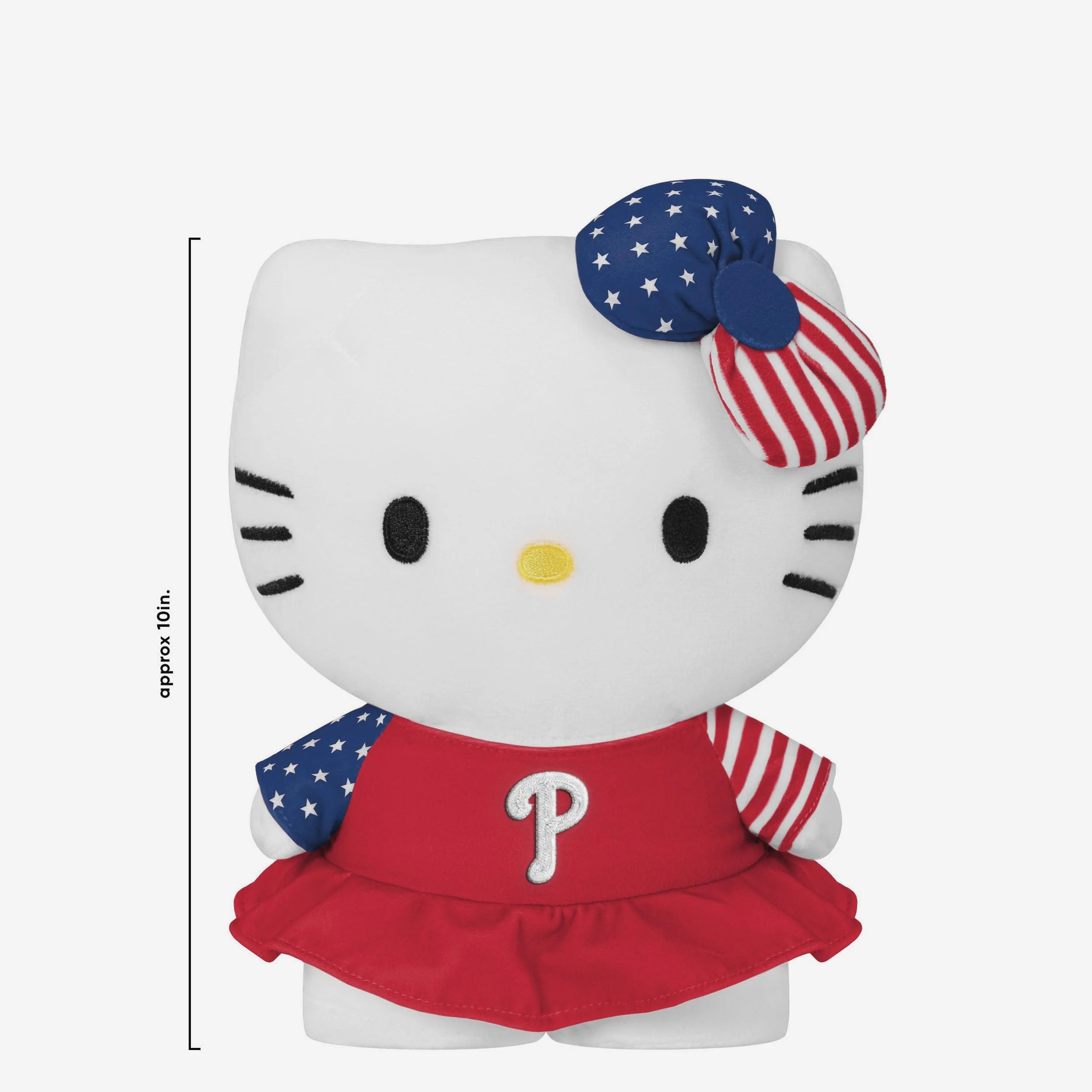 Philadelphia Phillies USA Bow Hello Kitty® Americana Plush - Image 2