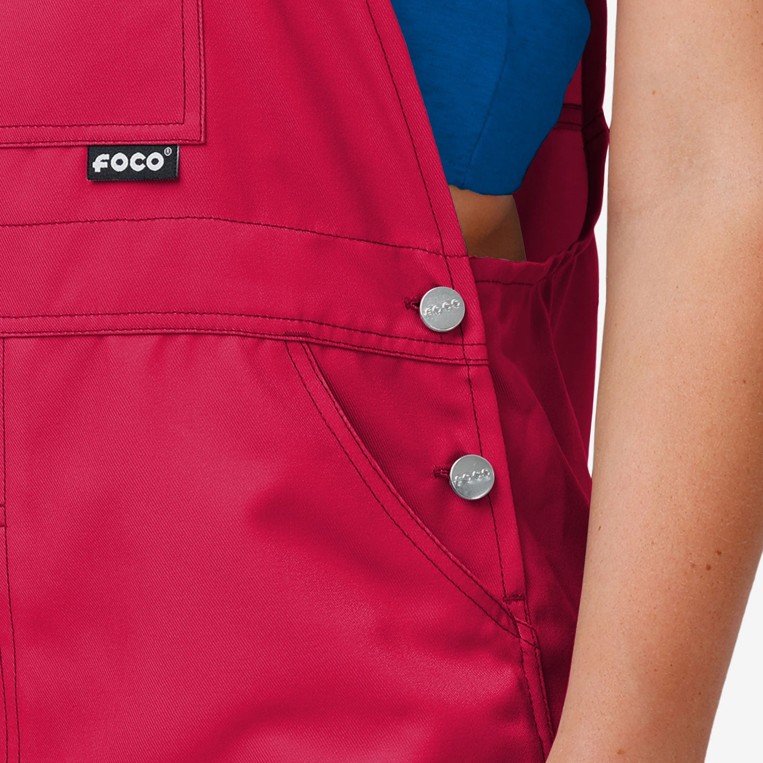 Philadelphia Phillies Womens Big Logo Bib Overalls - Image 5
