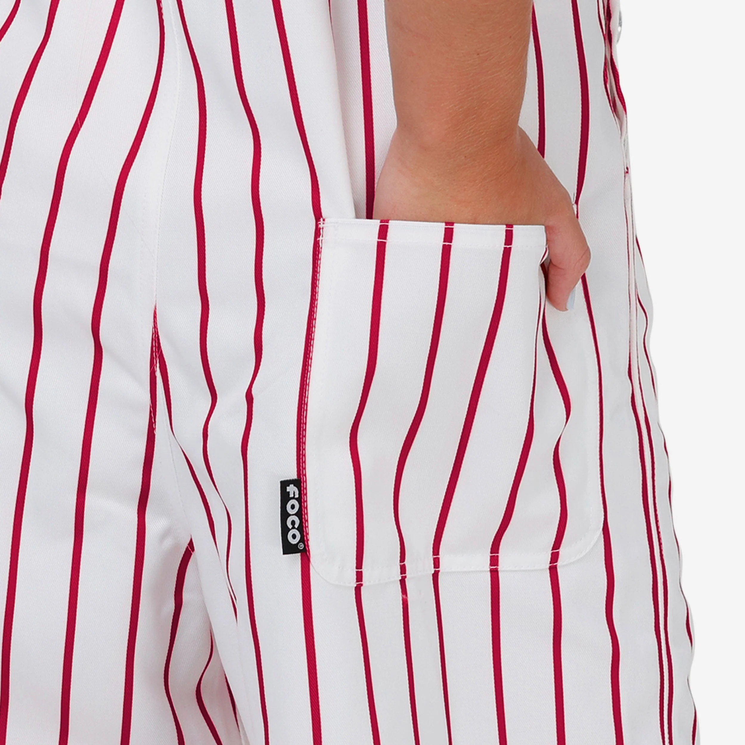 Philadelphia Phillies Womens Pinstripe Bib Overalls - Image 6