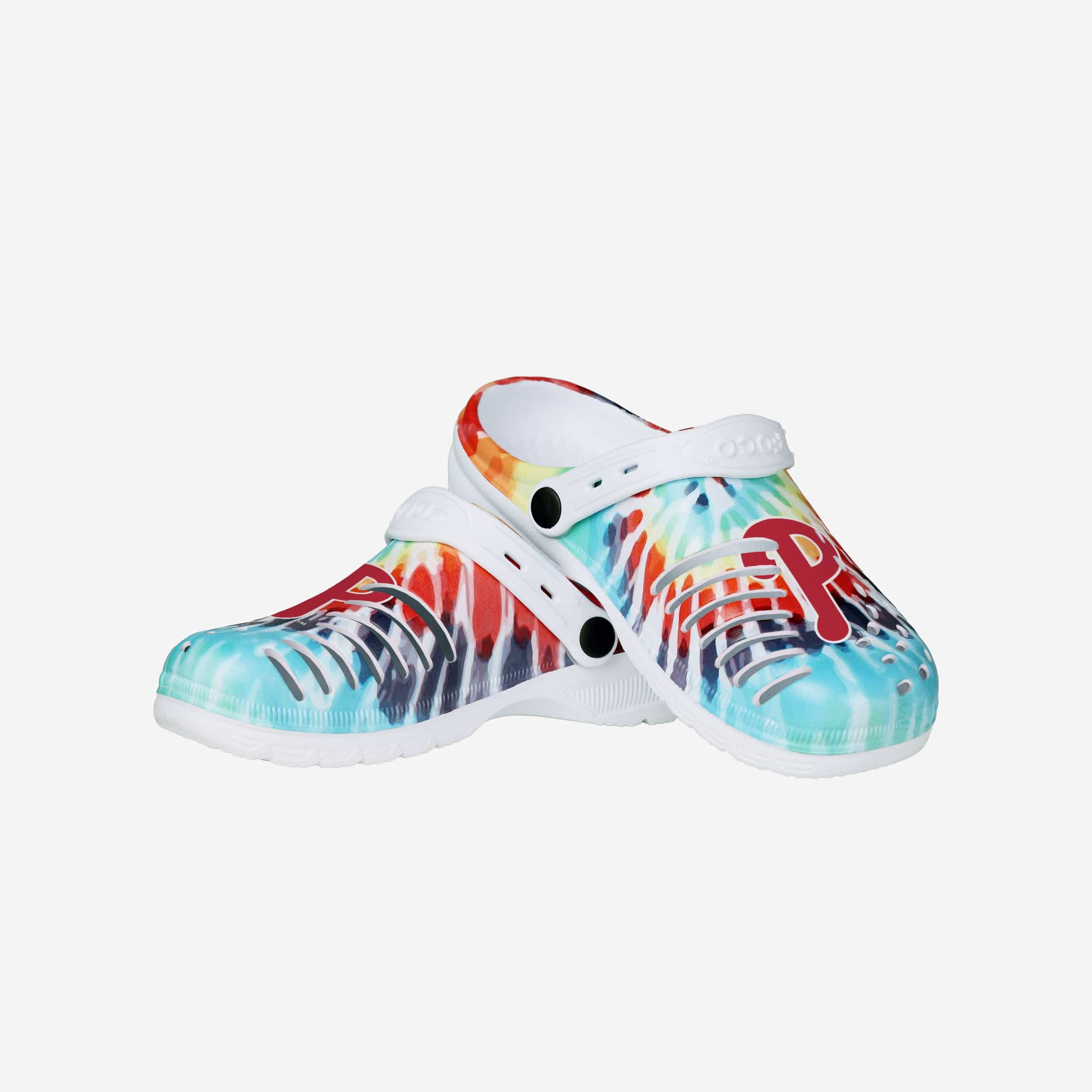 Philadelphia Phillies Womens Tie-Dye Clog With Strap - Image 3