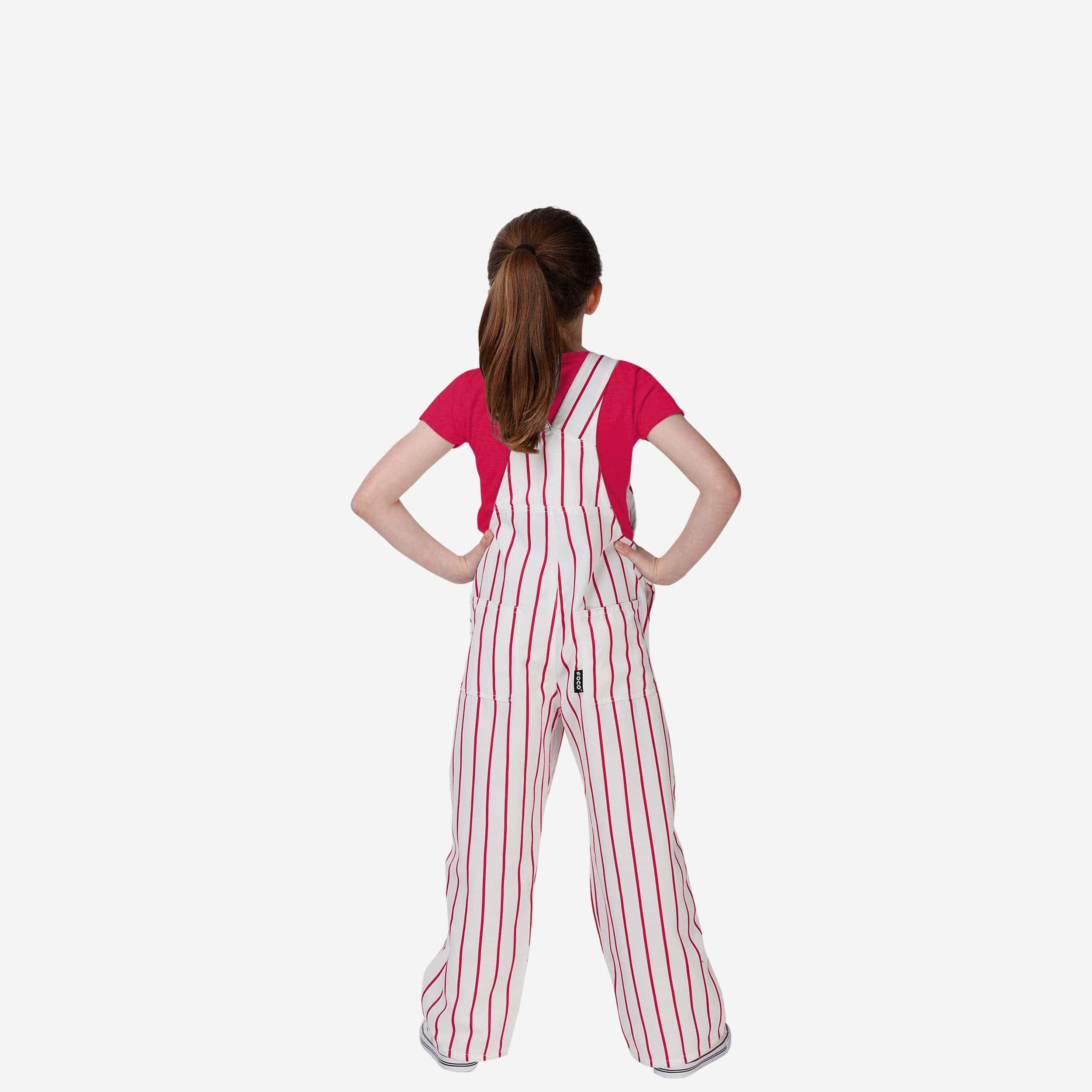 Philadelphia Phillies Youth Pinstripe Bib Overalls - Image 2