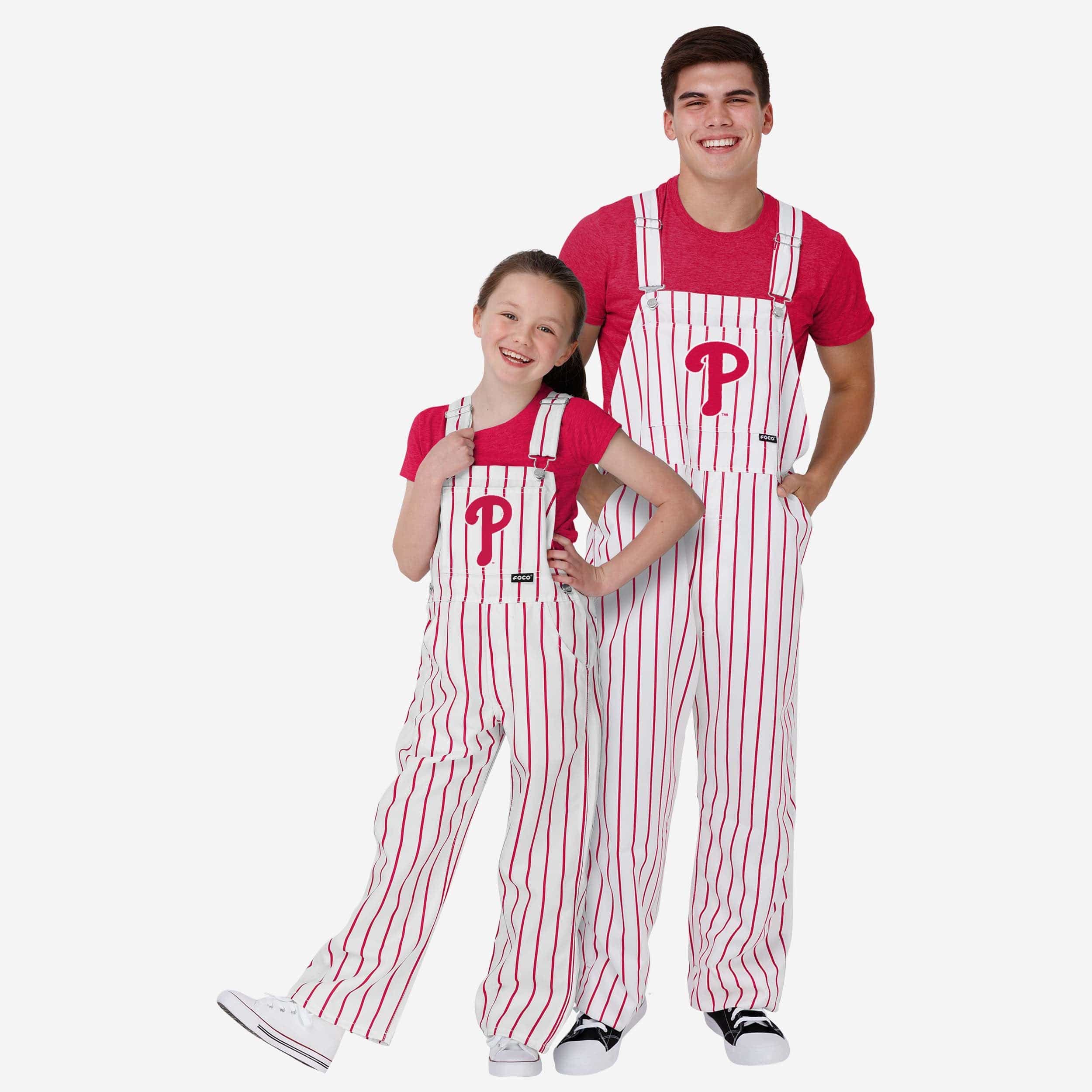 Philadelphia Phillies Youth Pinstripe Bib Overalls - Image 3
