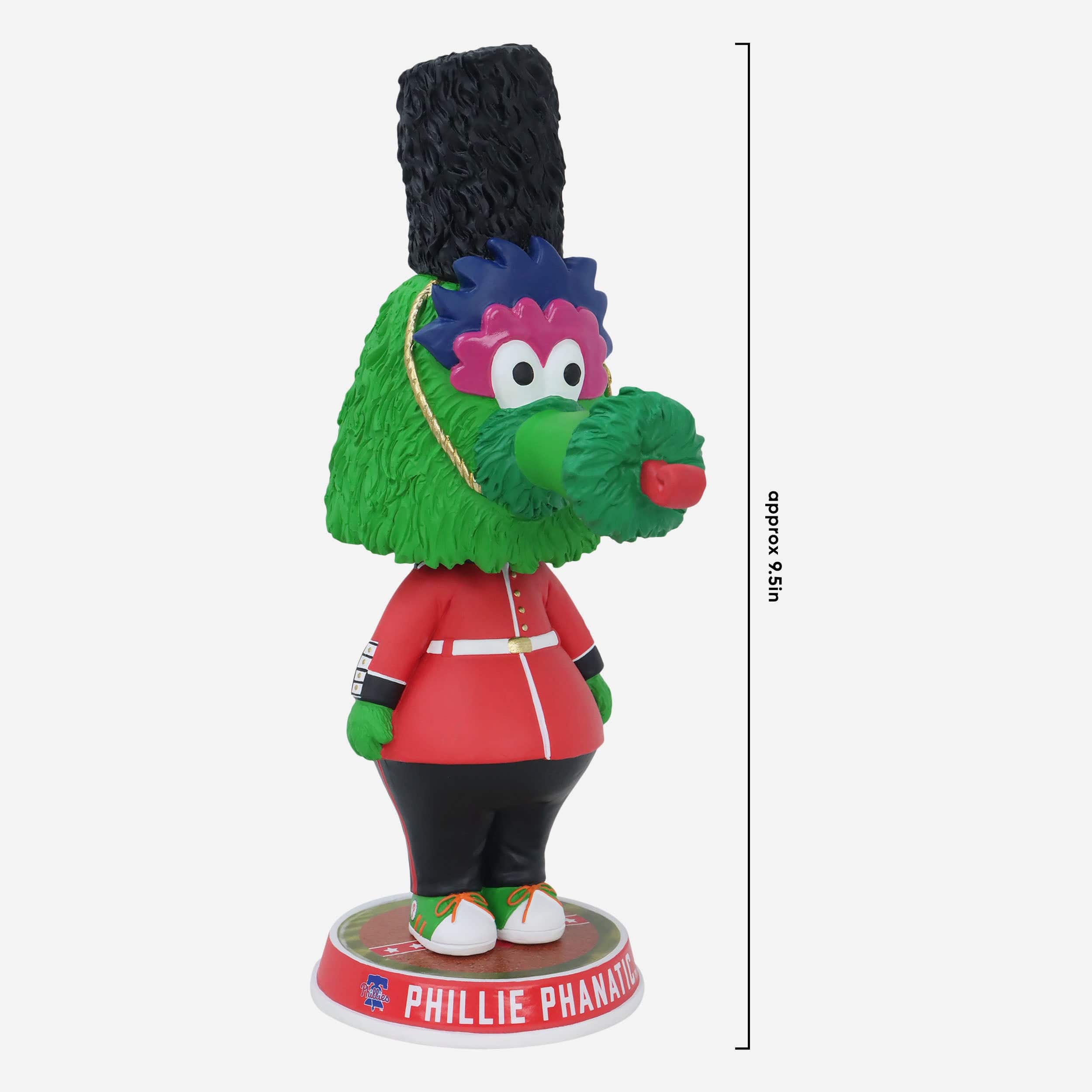 Phillie Phanatic Philadelphia Phillies 2024 MLB London Series Guardsman Uniform Bighead Mascot Bobblehead - Image 4