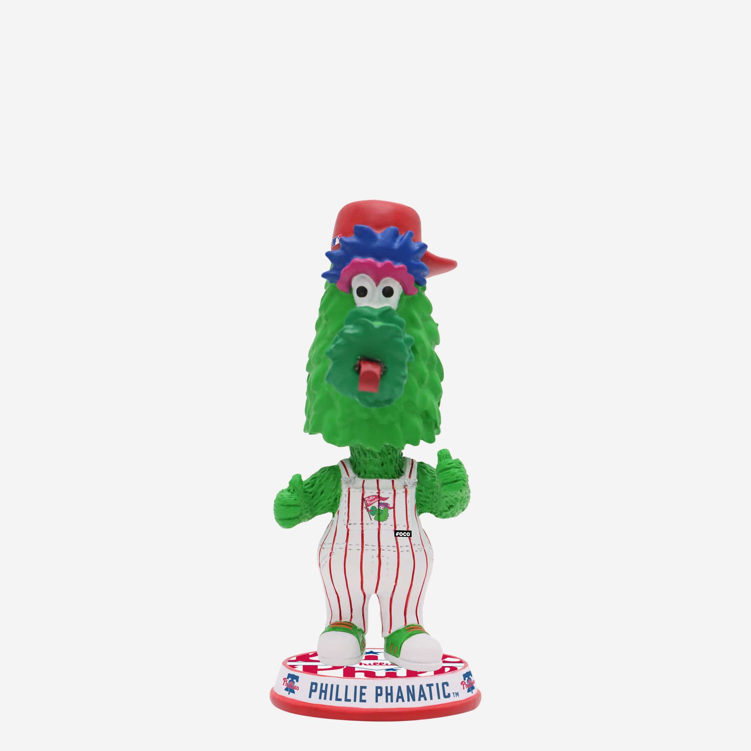 Phillie Phanatic Philadelphia Phillies Bib Overalls Mascot Mini Bighead Bobblehead