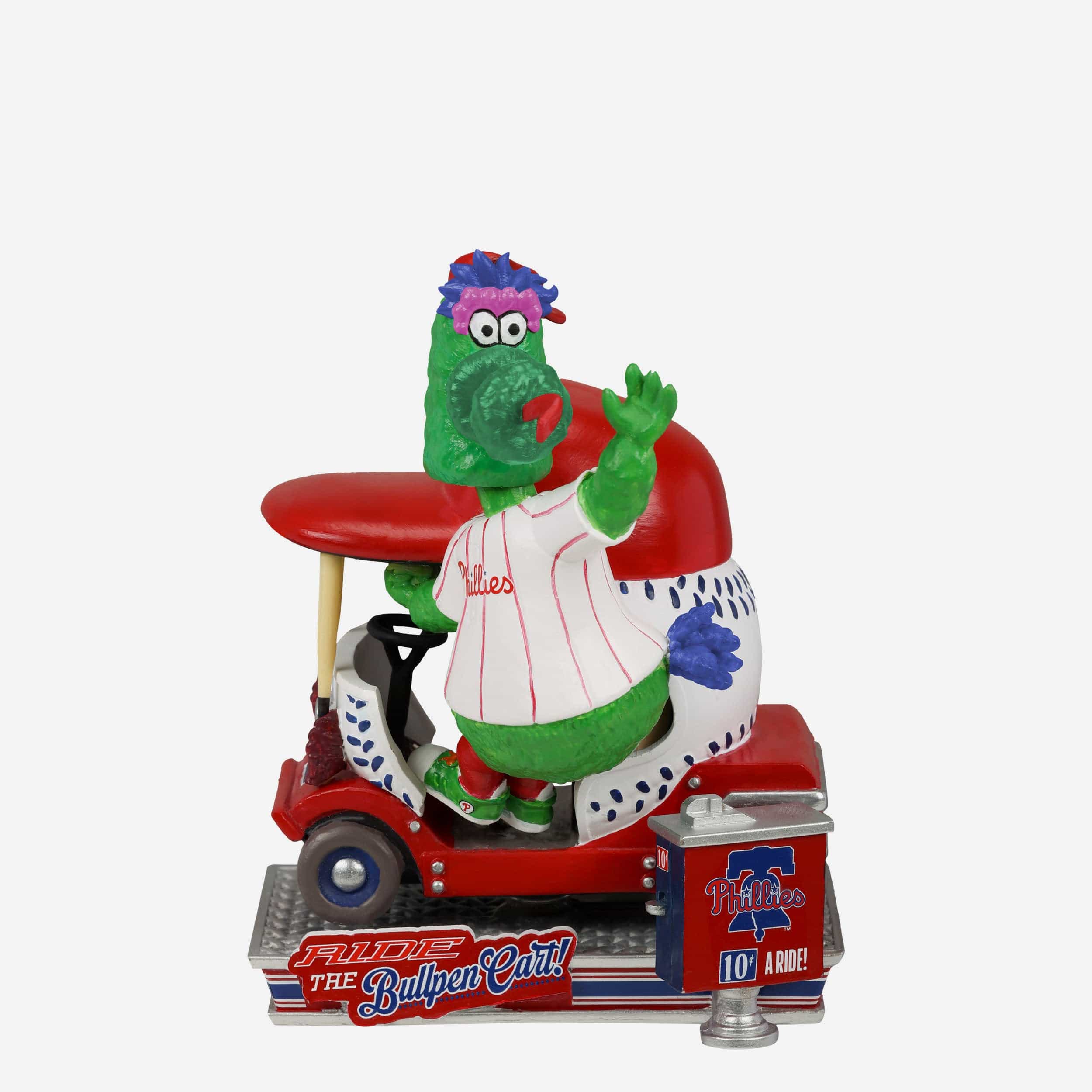 Phillie Phanatic Philadelphia Phillies Bullpen Cart Mascot Bobblehead