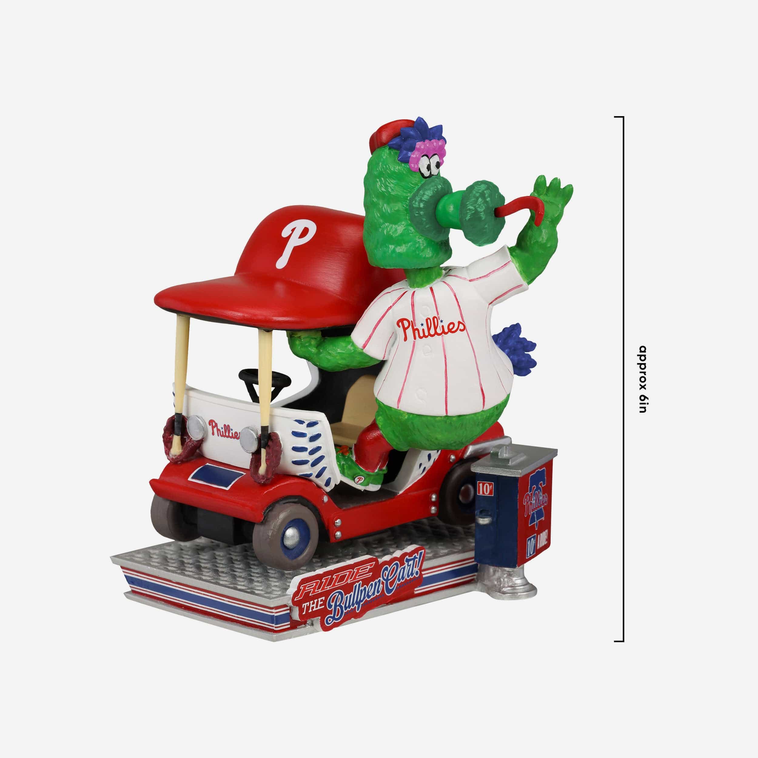 Phillie Phanatic Philadelphia Phillies Bullpen Cart Mascot Bobblehead - Image 4