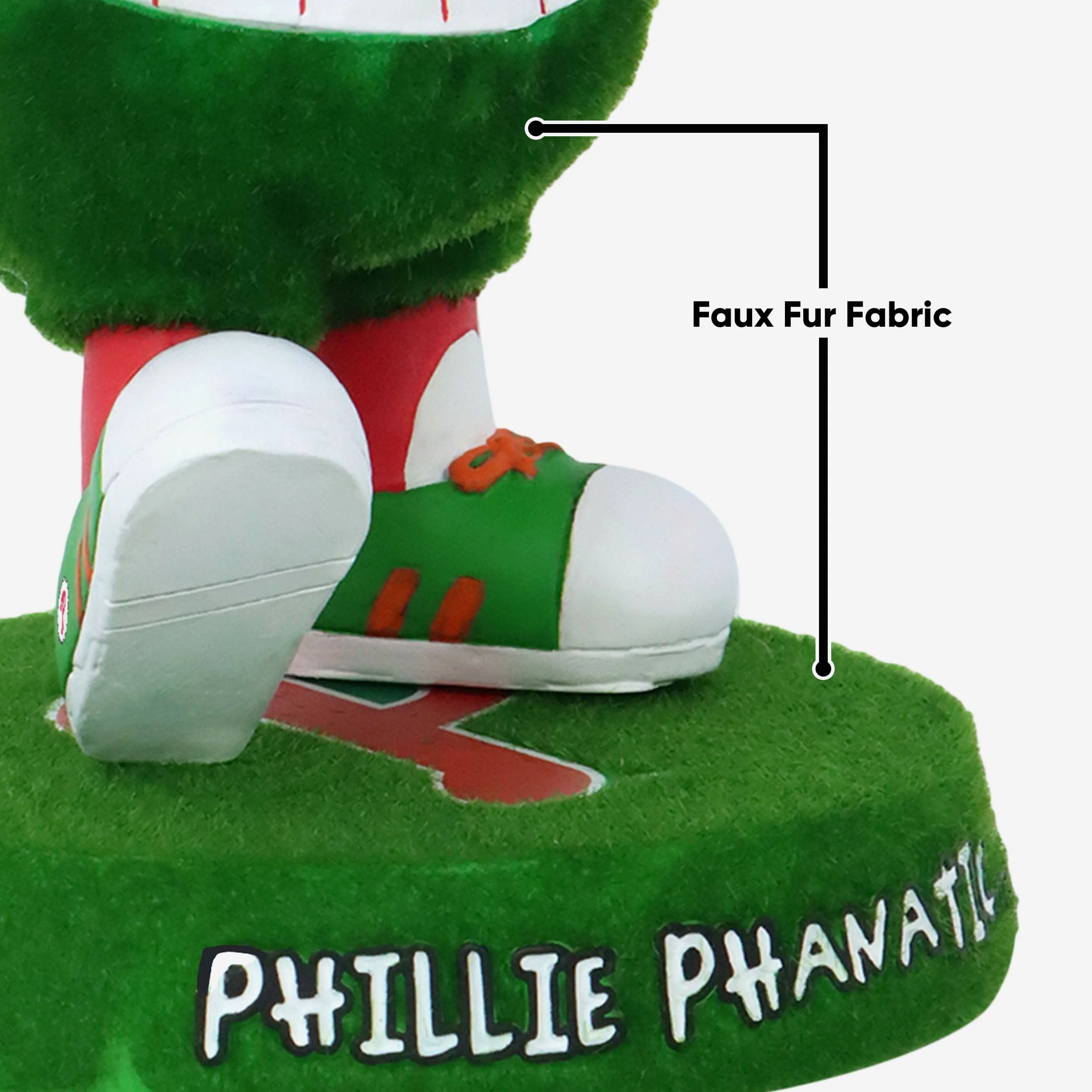 Phillie Phanatic Philadelphia Phillies Fuzzy Fur Bobblehead - Image 3