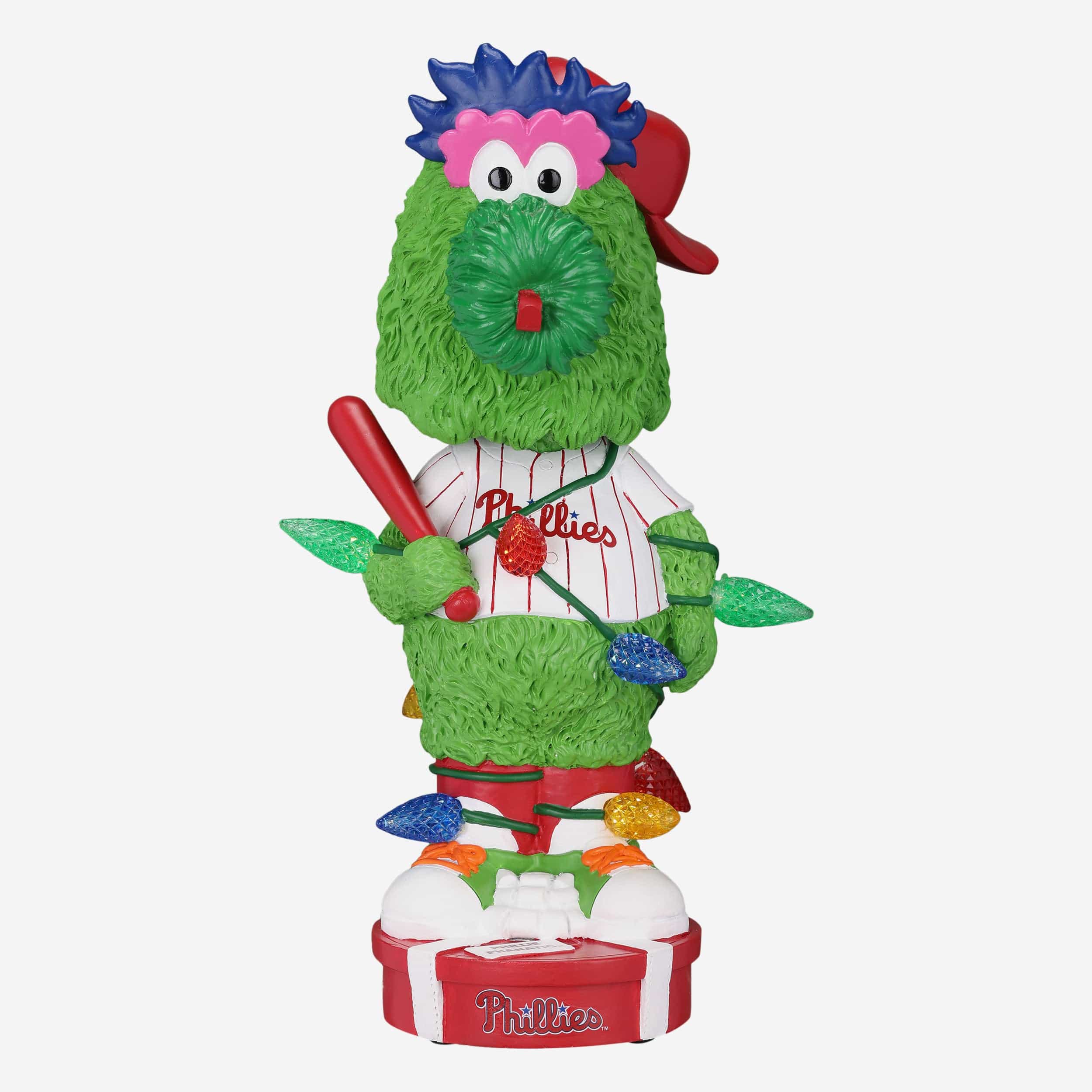 Phillie Phanatic Philadelphia Phillies Holiday Lights Mascot Bobblehead