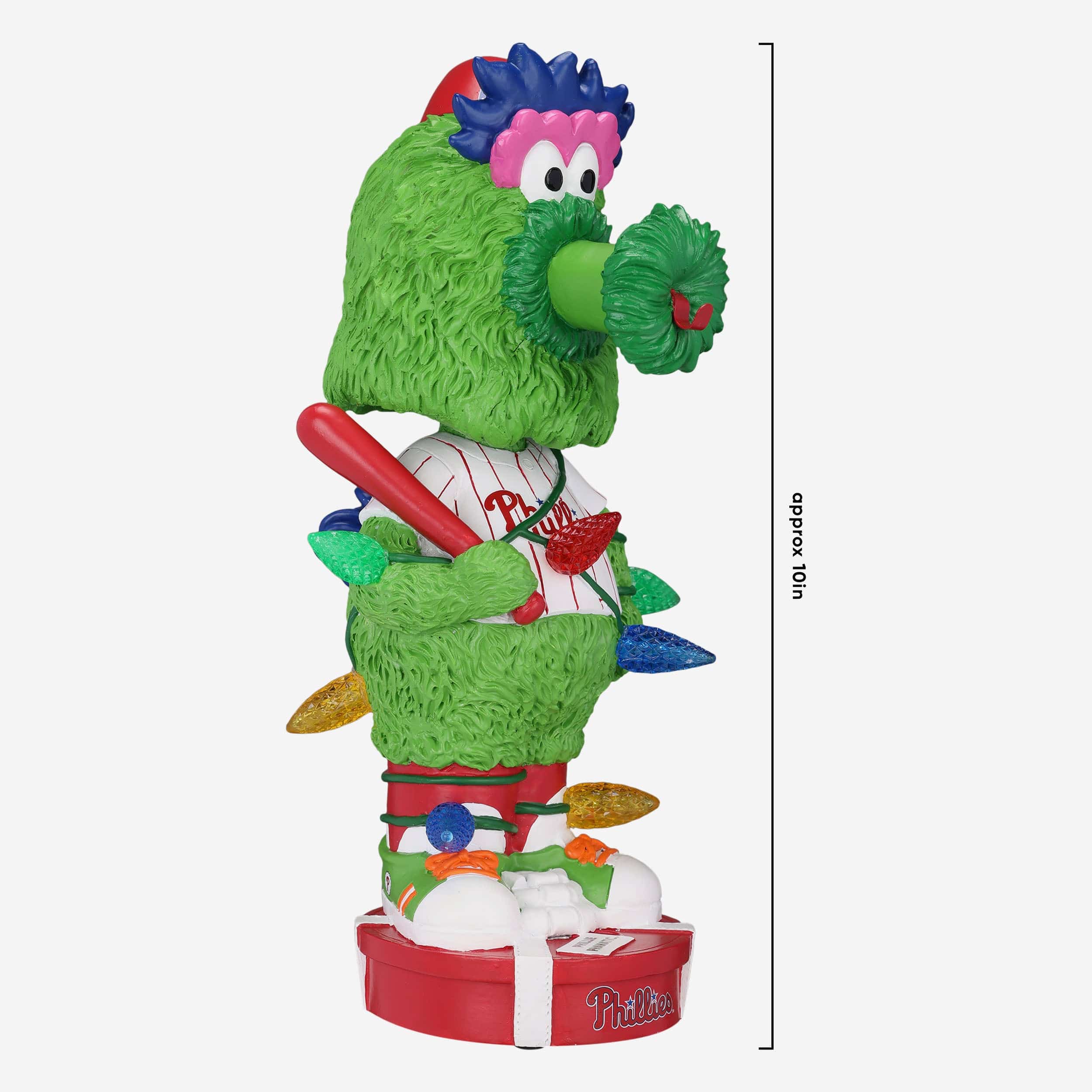 Phillie Phanatic Philadelphia Phillies Holiday Lights Mascot Bobblehead - Image 5