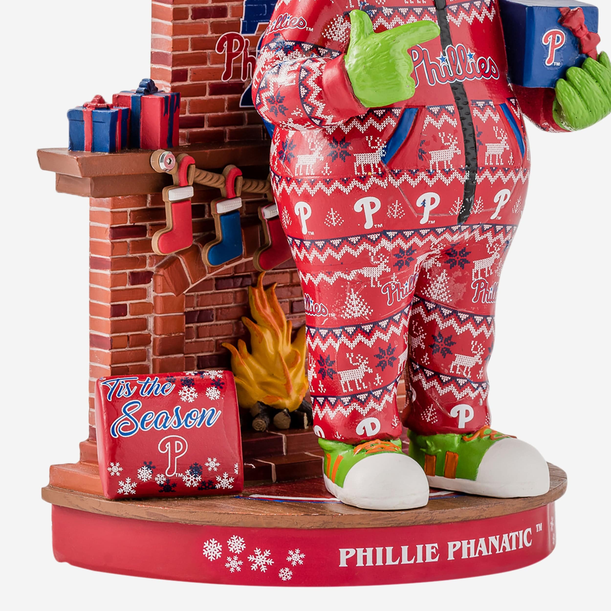 Phillie Phanatic Philadelphia Phillies Holiday Mascot Bobblehead - Image 3