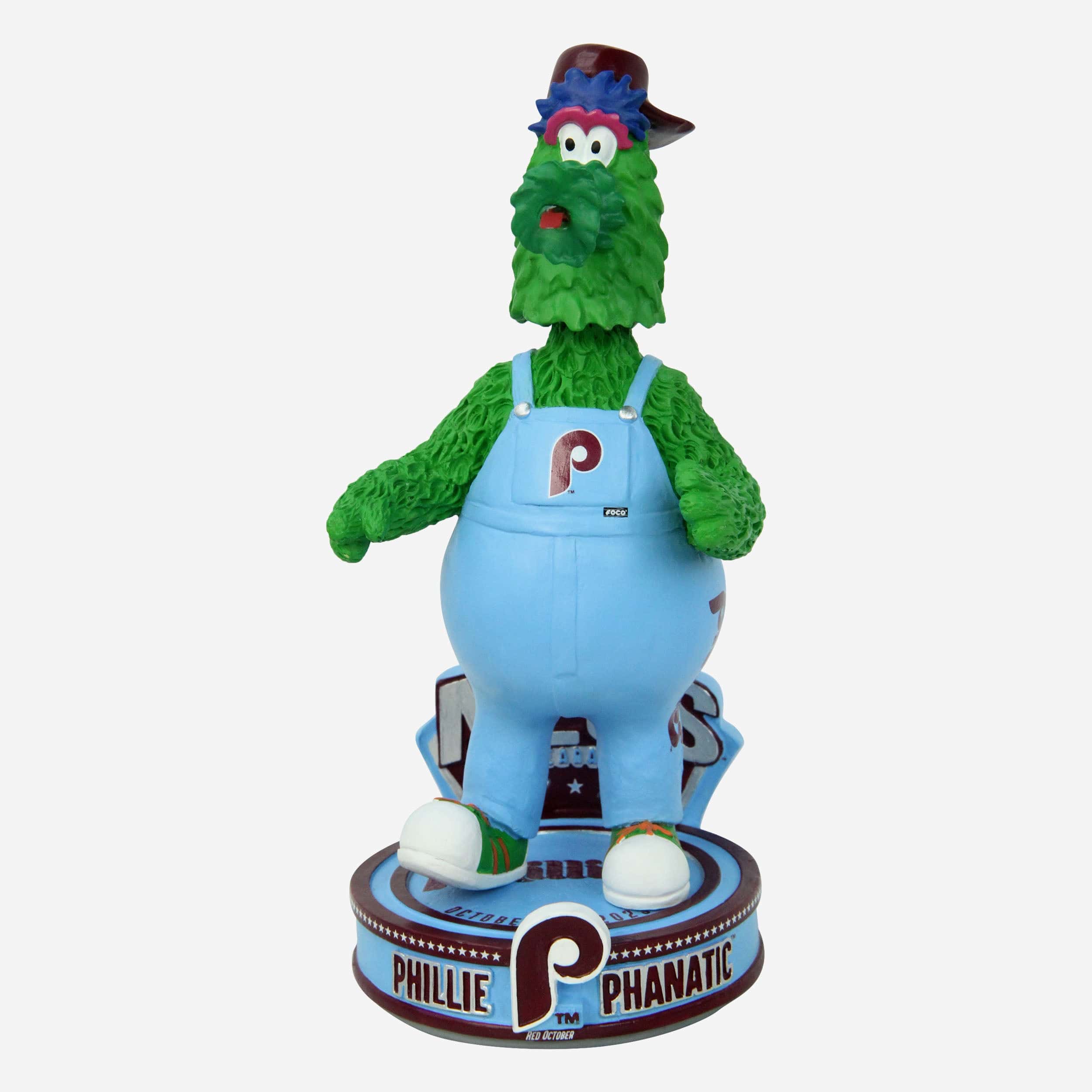 Phillie Phanatic Philadelphia Phillies Powder Blue Bib Overalls Back-to-Back NLCS Mascot Bobblehead