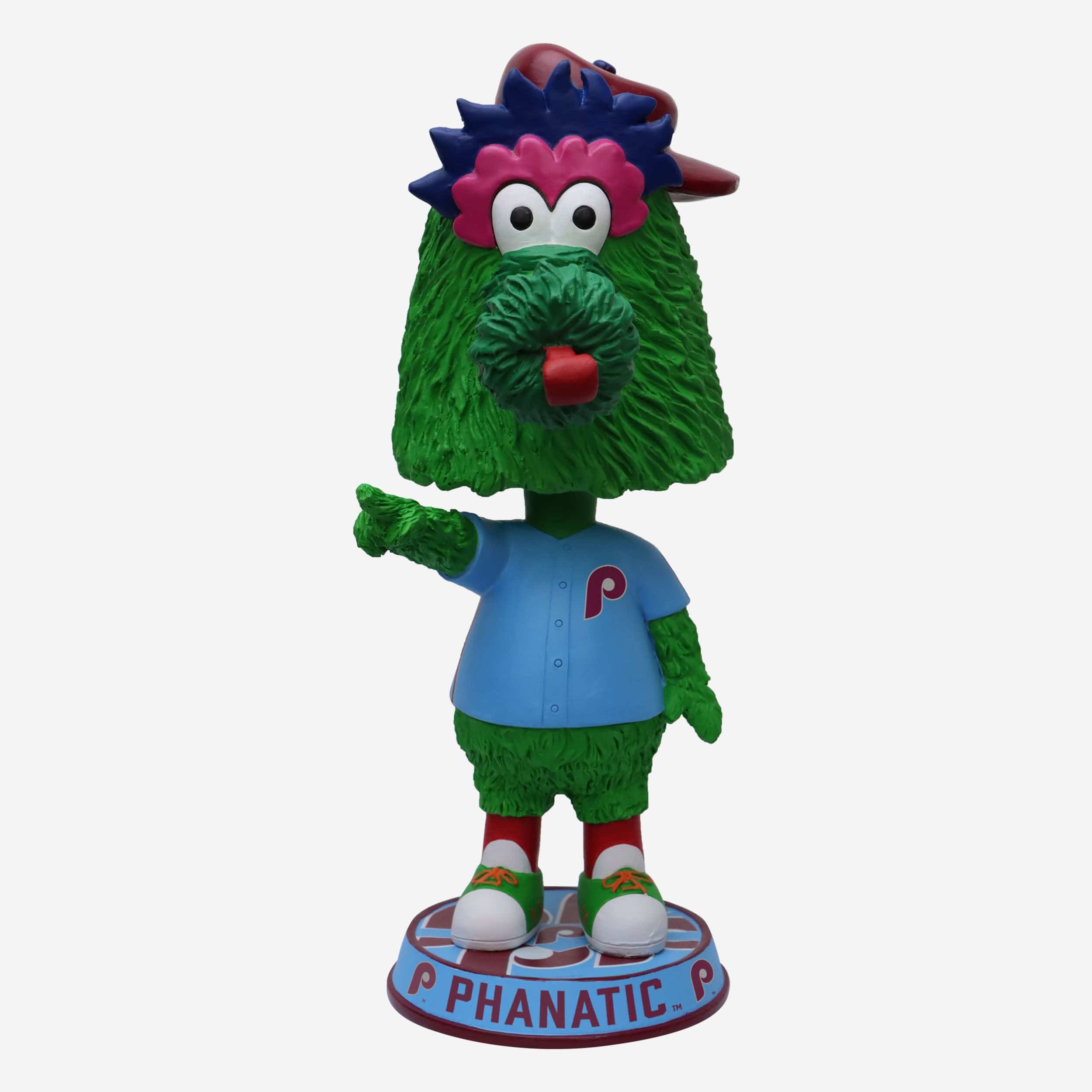 Phillie Phanatic Philadelphia Phillies Powder Blue Uniform Field Stripe Mascot Bighead Bobblehead