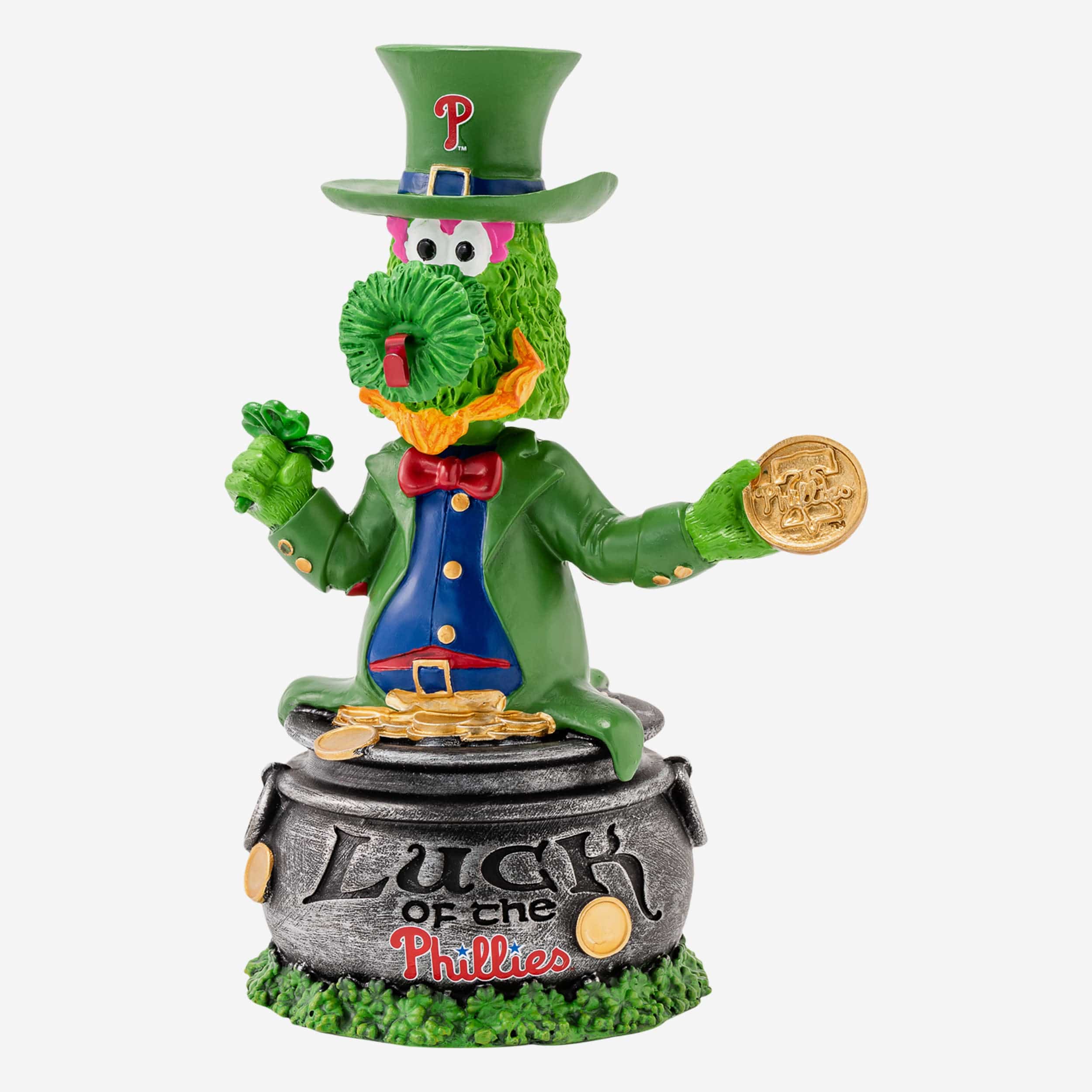 Phillie Phanatic Philadelphia Phillies Saint Patricks Day Mascot Bobblehead