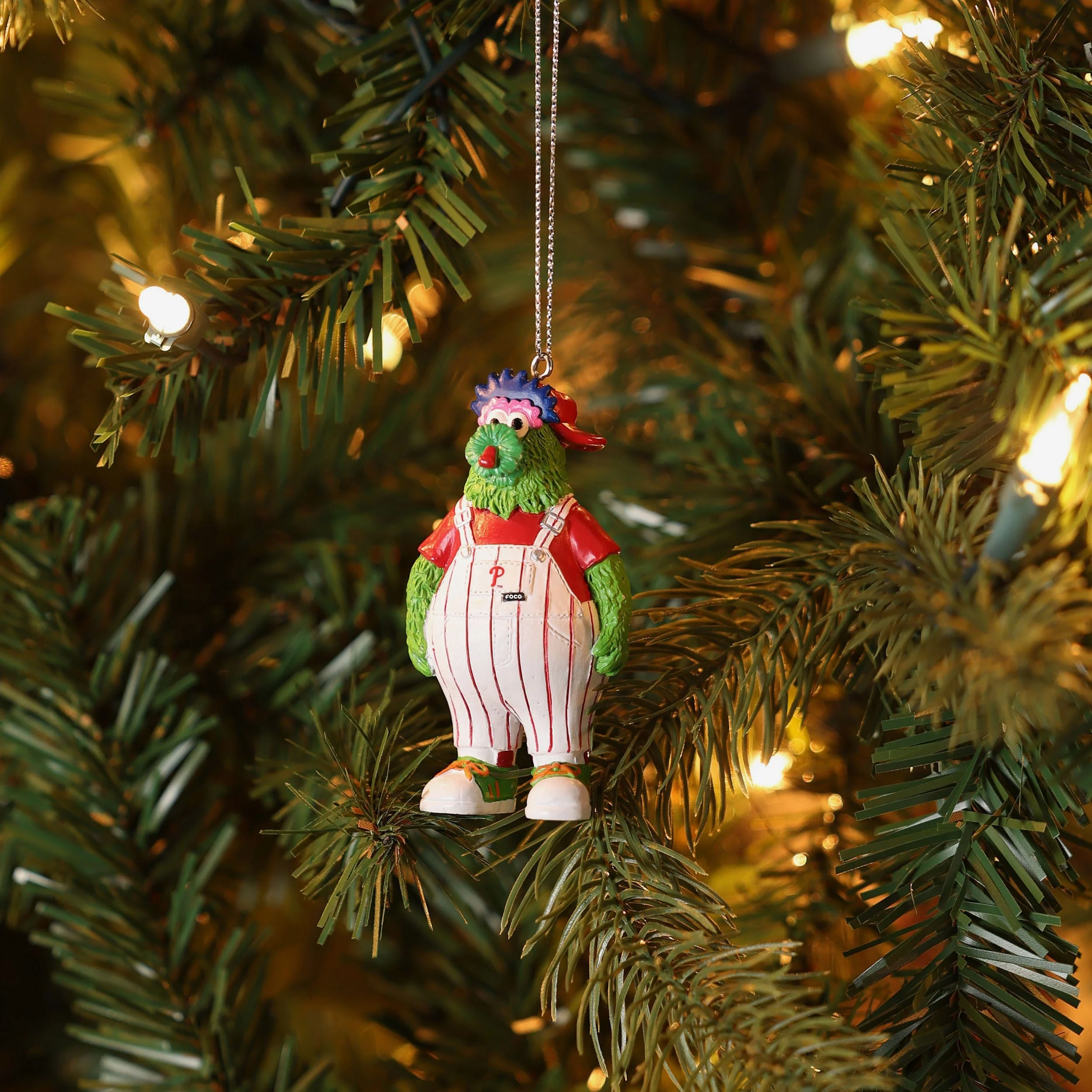 Phillie Phanatic Philadelphia Phillies Bib Overalls Mini Mascot Ornament - Image 4