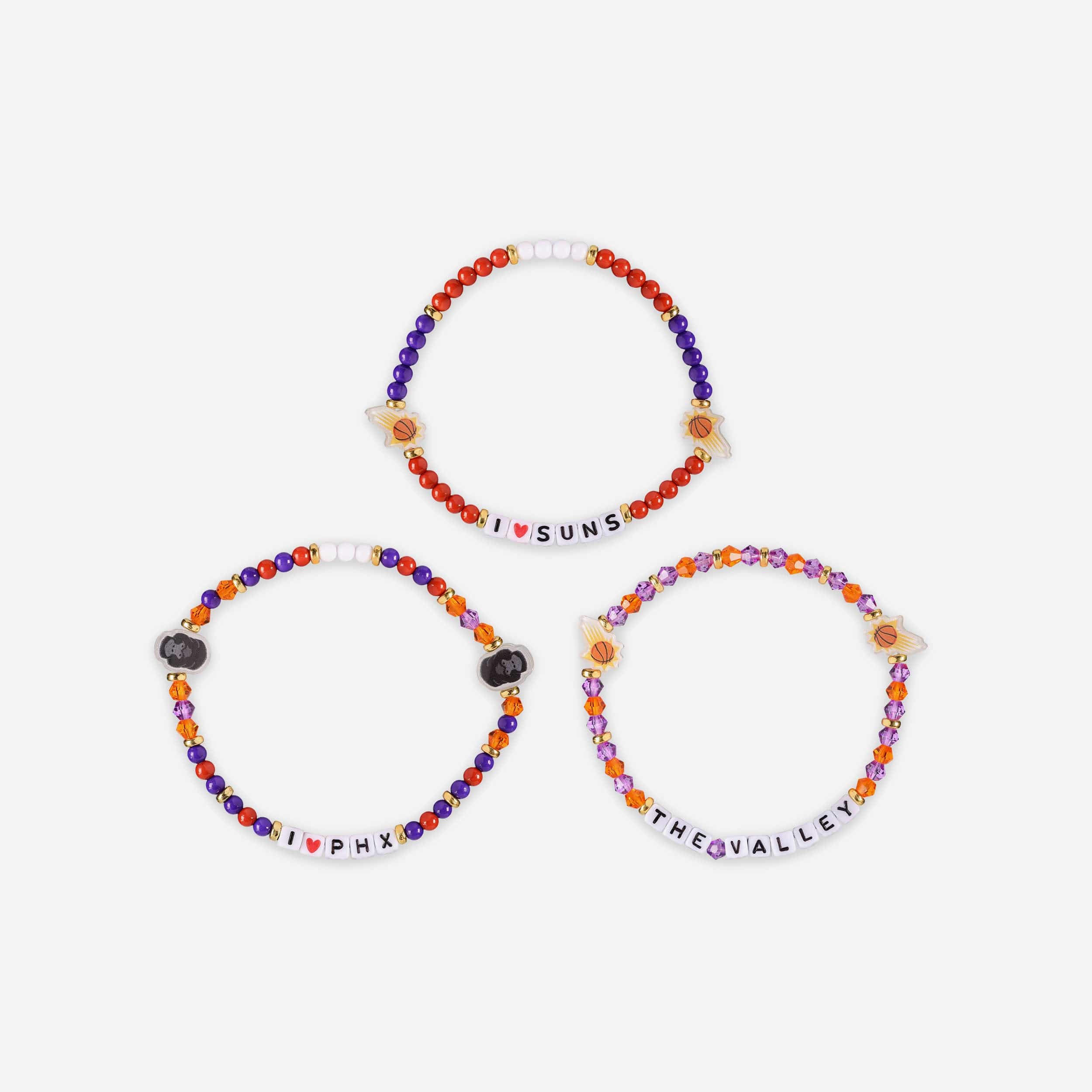 Phoenix Suns 3 Pack Friendship Bracelet - Image 3