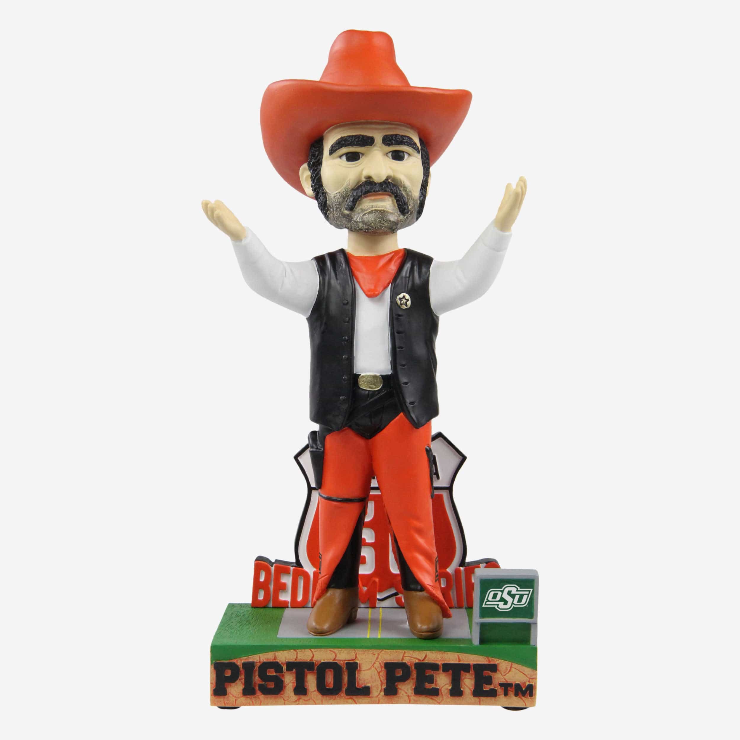 Pistol Pete Oklahoma State Cowboys Rival Connect Mascot Bobblehead
