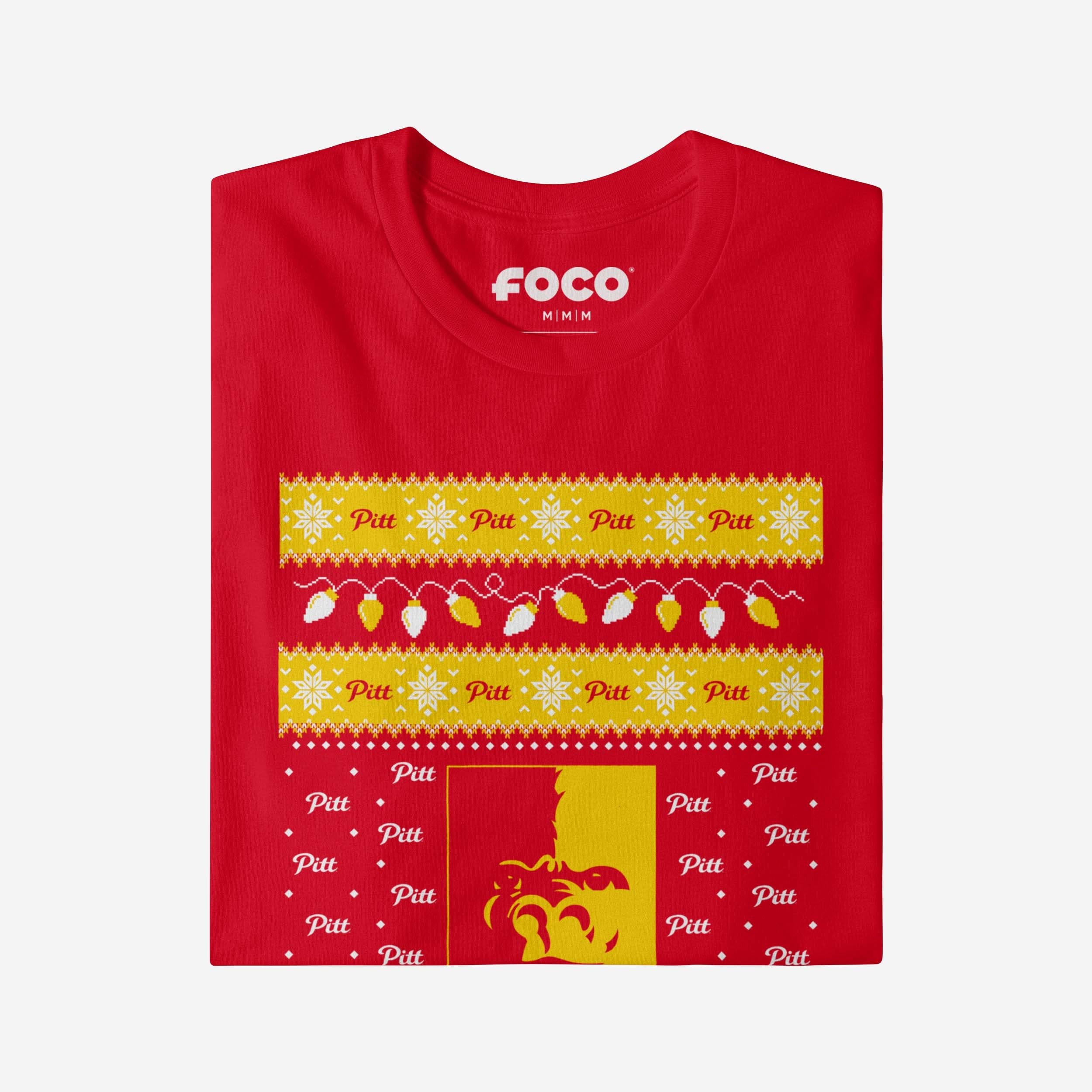 Pittsburg State Gorillas Holiday Lights Sweater Long Sleeve T-Shirt - Image 4